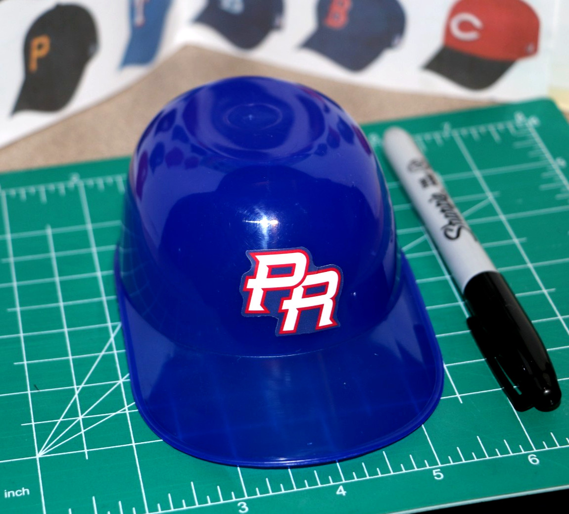 2026 WBC Puerto Rico CUSTOM DIECUT Baseball Stadium Ice Cream Helmets Sundae Cap
