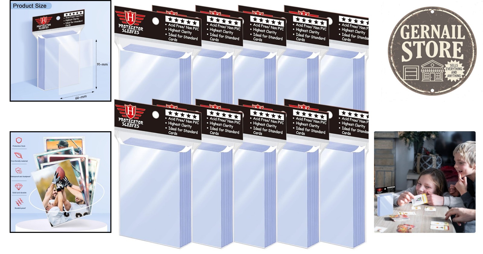 High-Quality 1000 Pcs Card Toploaders – Crystal Clear Protectors for Collectors