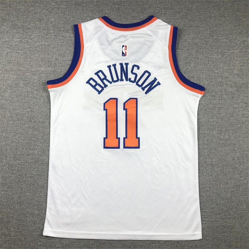YOUTH’s Jalen #11 Brunson Embroidered Jersey Blue 6 colors-SIZE S to XL Free tax