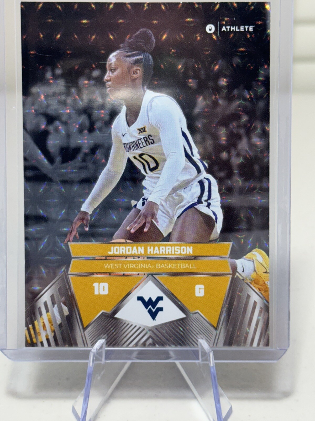 2025 Onit WVU Mountaineers Rookie JORDAN HARRISON Holo Foil SILVER PARALLEL RC