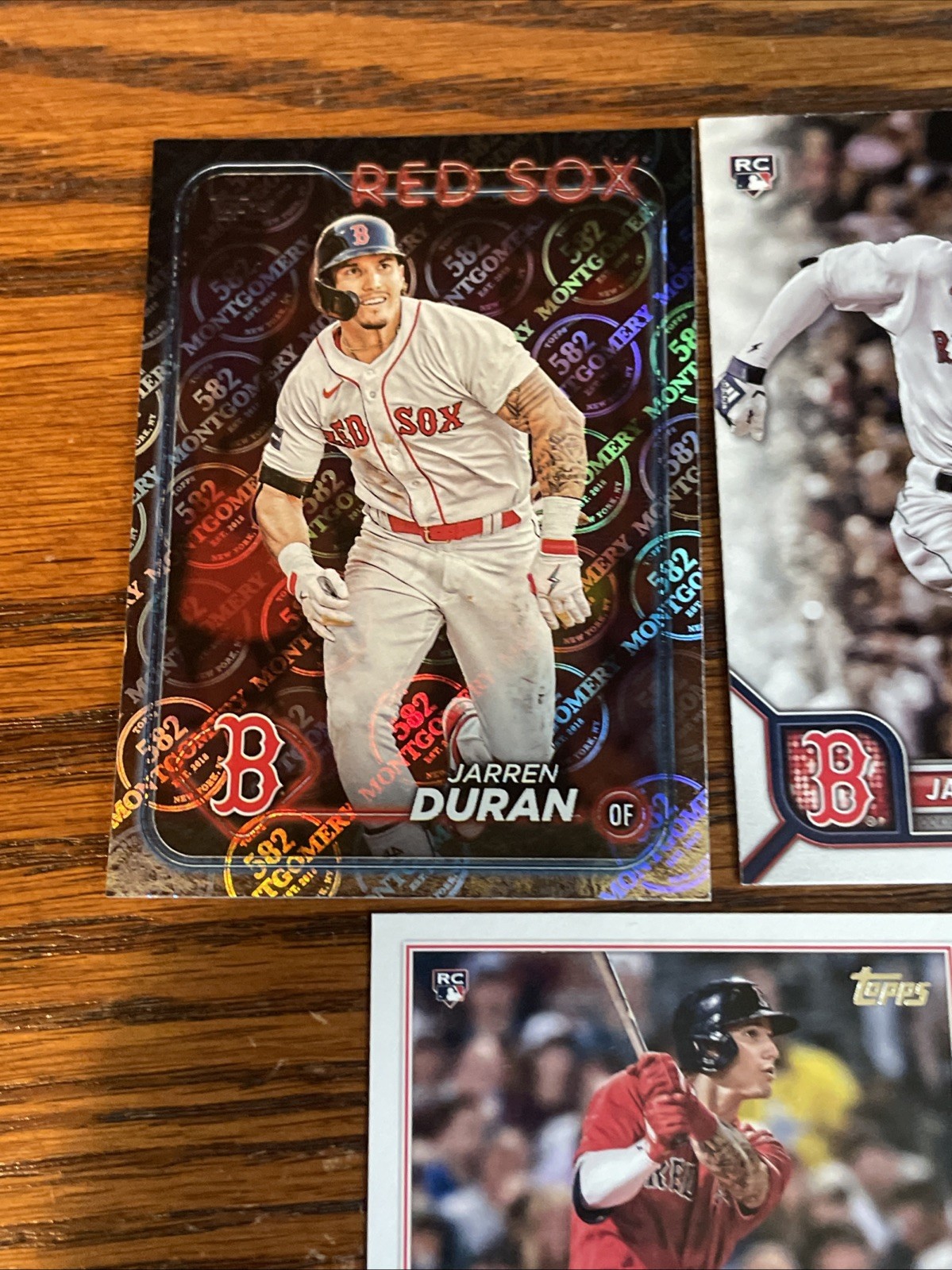 Jarren Duran 2022 & 24 Bowman, Topps, 582 Montgomery Foil 3 Lot FREE SHIPPING