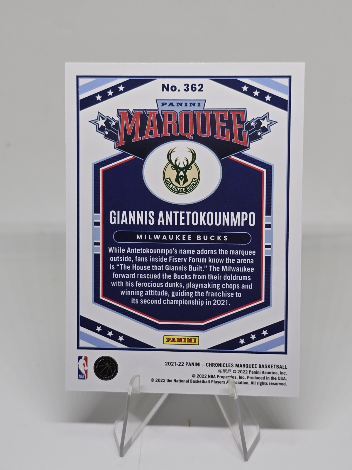 Giannis Antetokounmpo 2025 Panini Hoops 8 Card Lot Bucks All Different