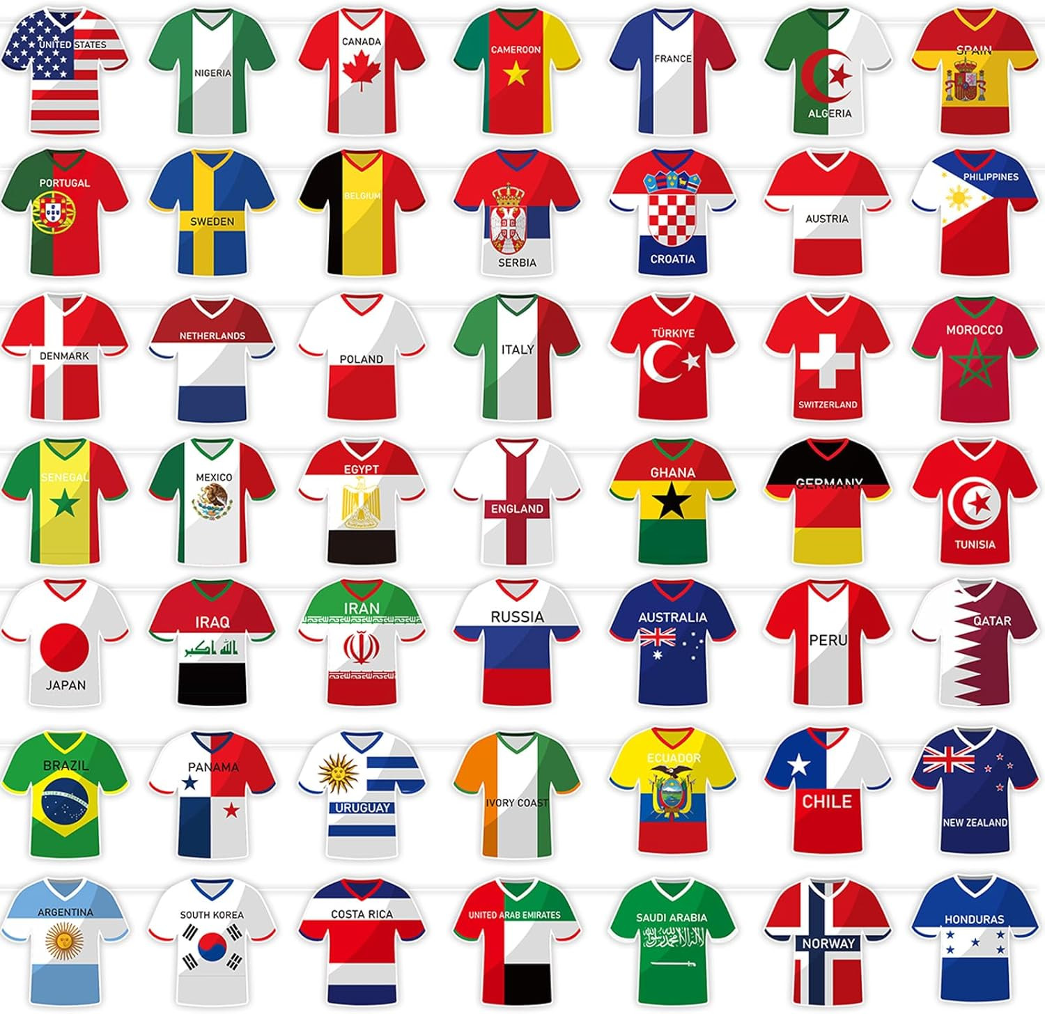 For 2026 World Cup Soccer Jersey Flags Bunting Banner – 49 Vibrant Internatio…