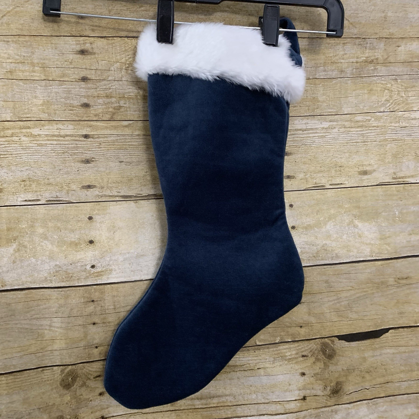 NFL Chicago Bears Christmas Stocking 18″ Length Blue Orange White Fur