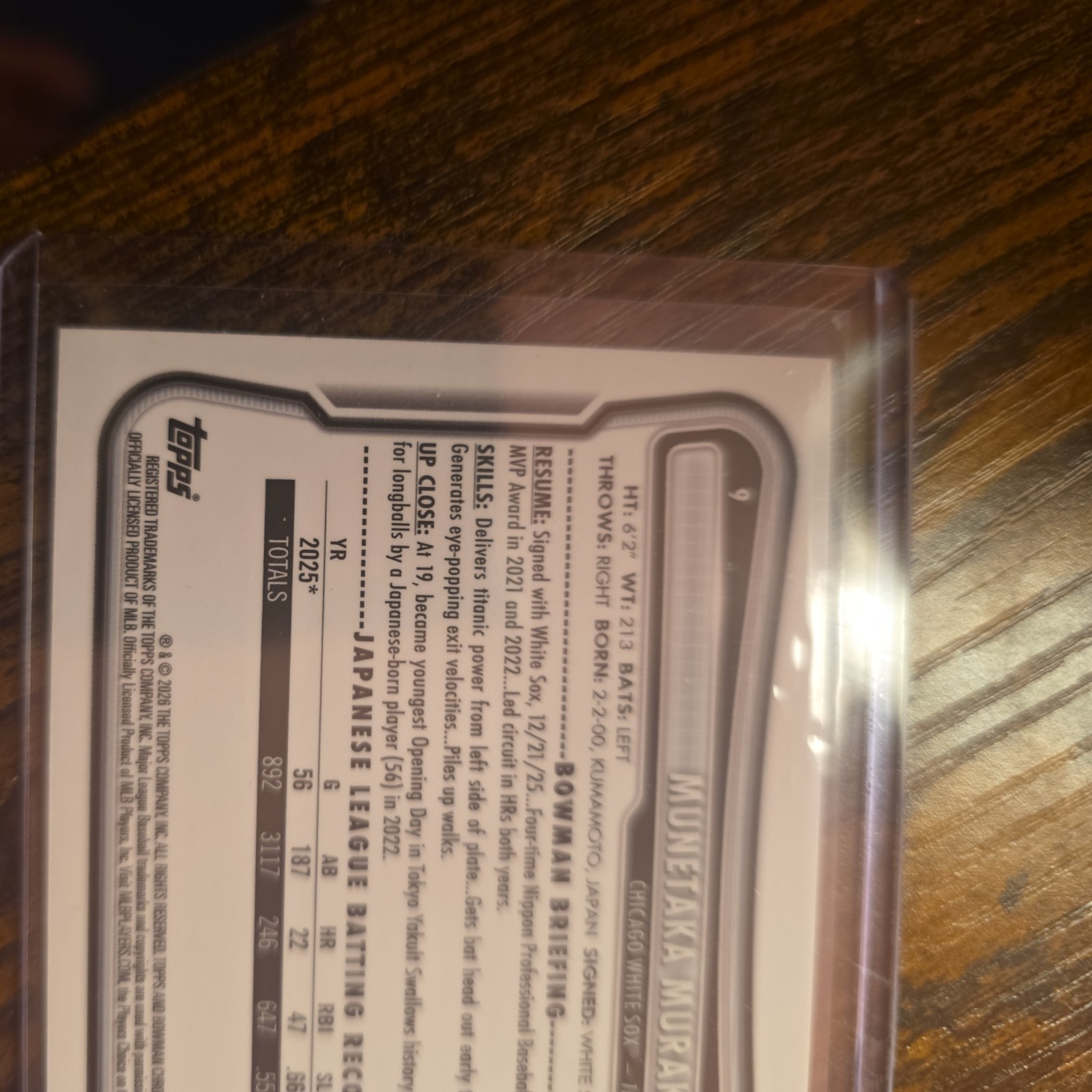 🔥 2026 Bowman Munetaka Murakami Chrome Navy Mojo Refractor #/175 RC 🔥