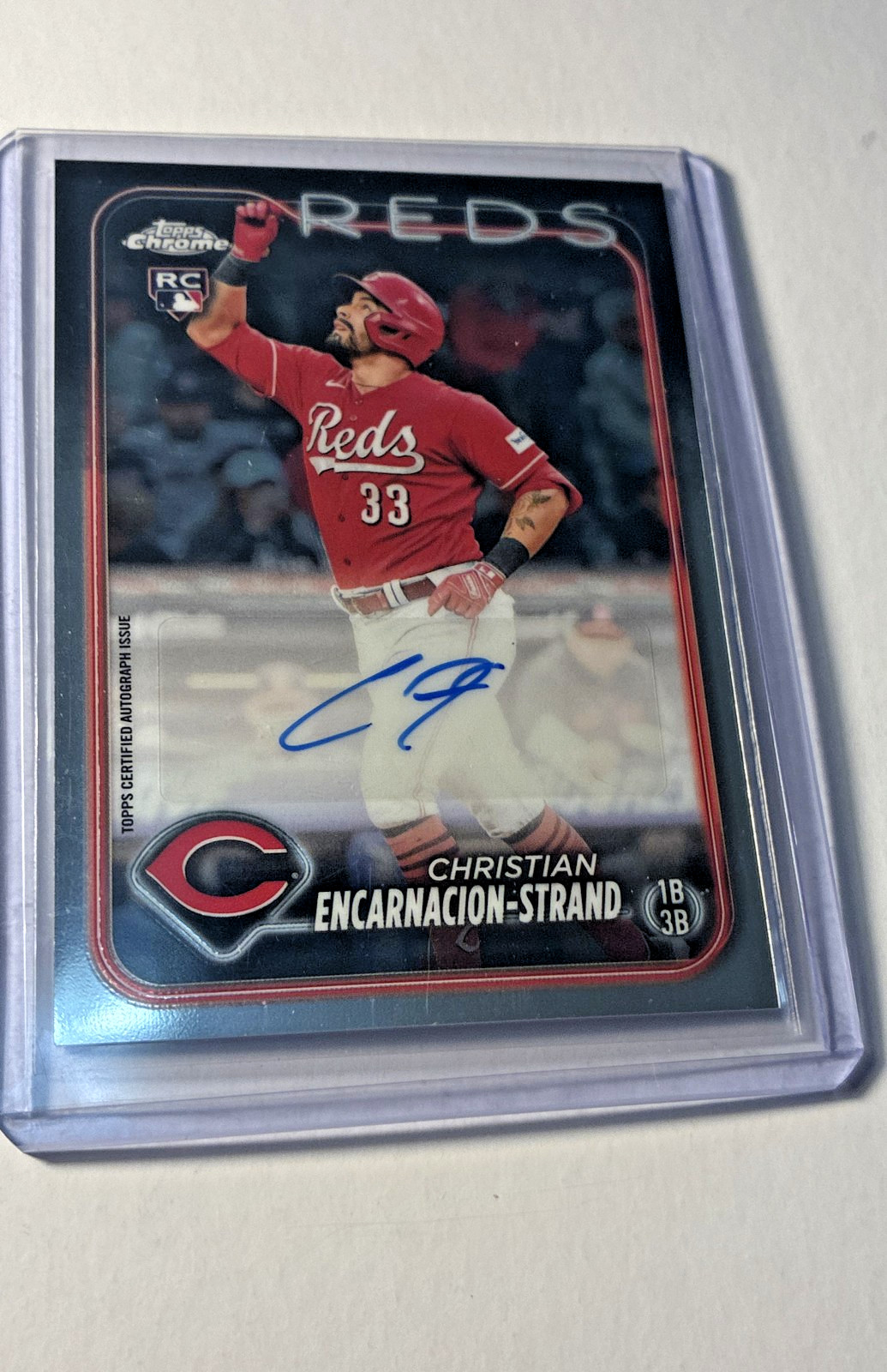 2024 Topps Chrome – Rookie Autographs Christian Encarnacion-Strand #RA-CEN (AU,