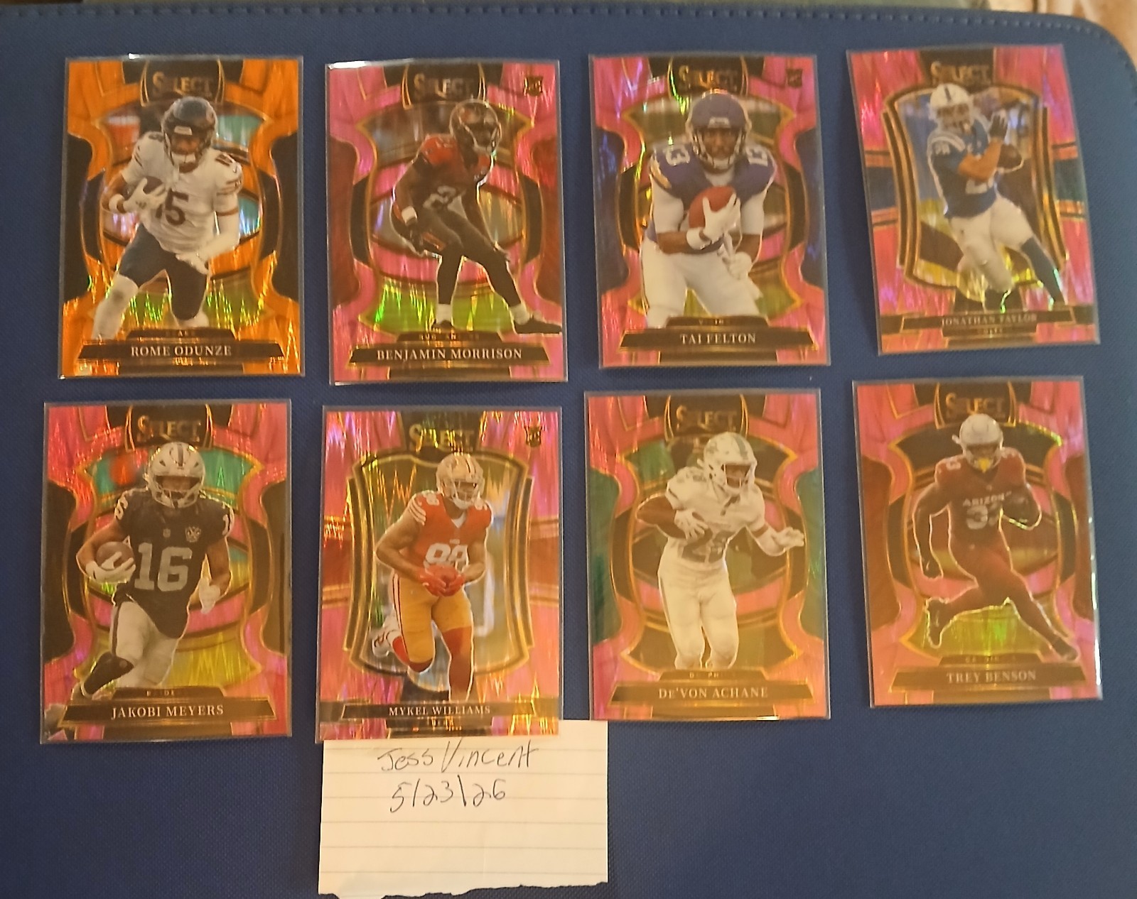 Donruss/Panini Select 2025 145 Football Card Lot. Less Than .50 Cents Per Card