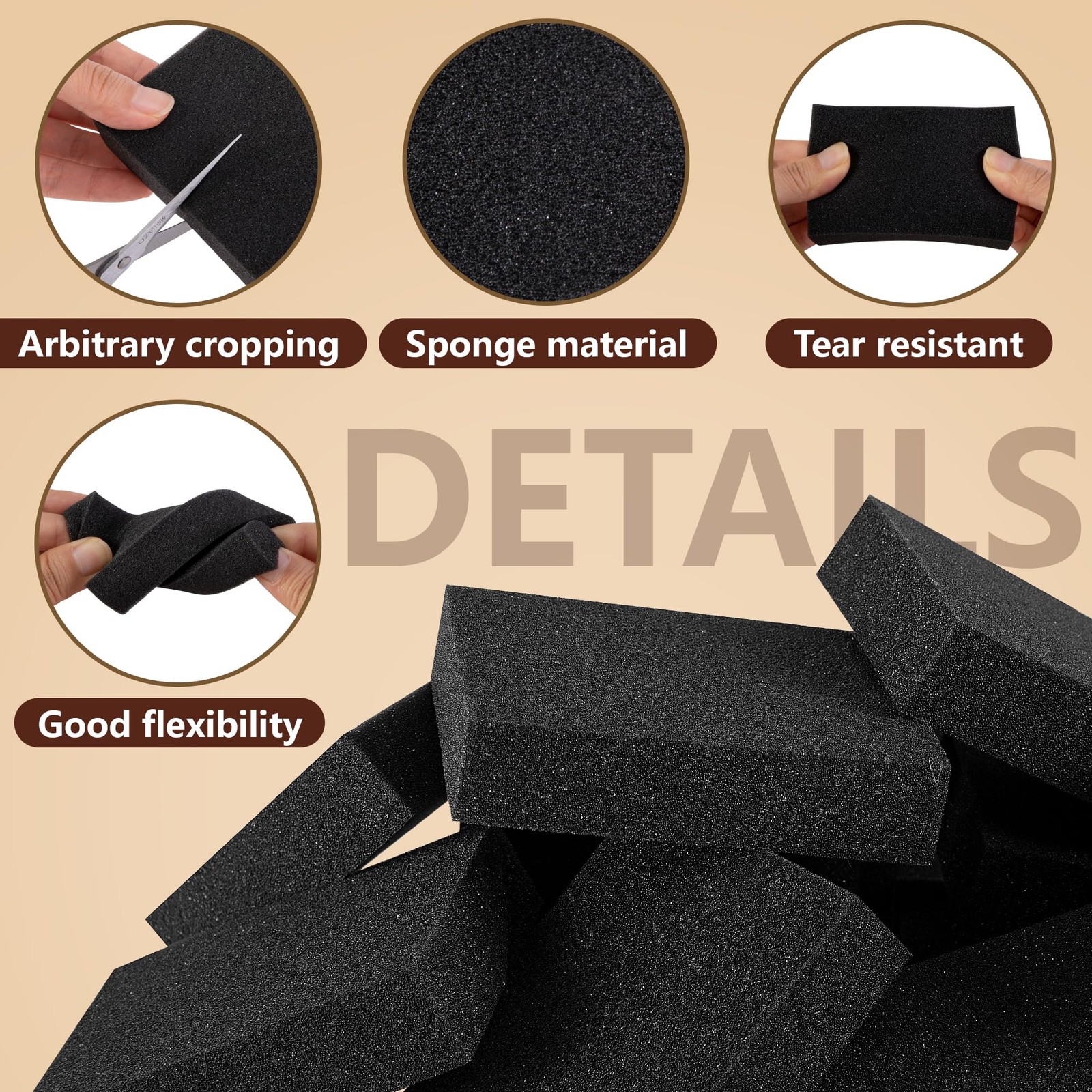 codree 100 Pcs Card Dividers Foam 40D High Elasticity Sponge Trading Card Div…
