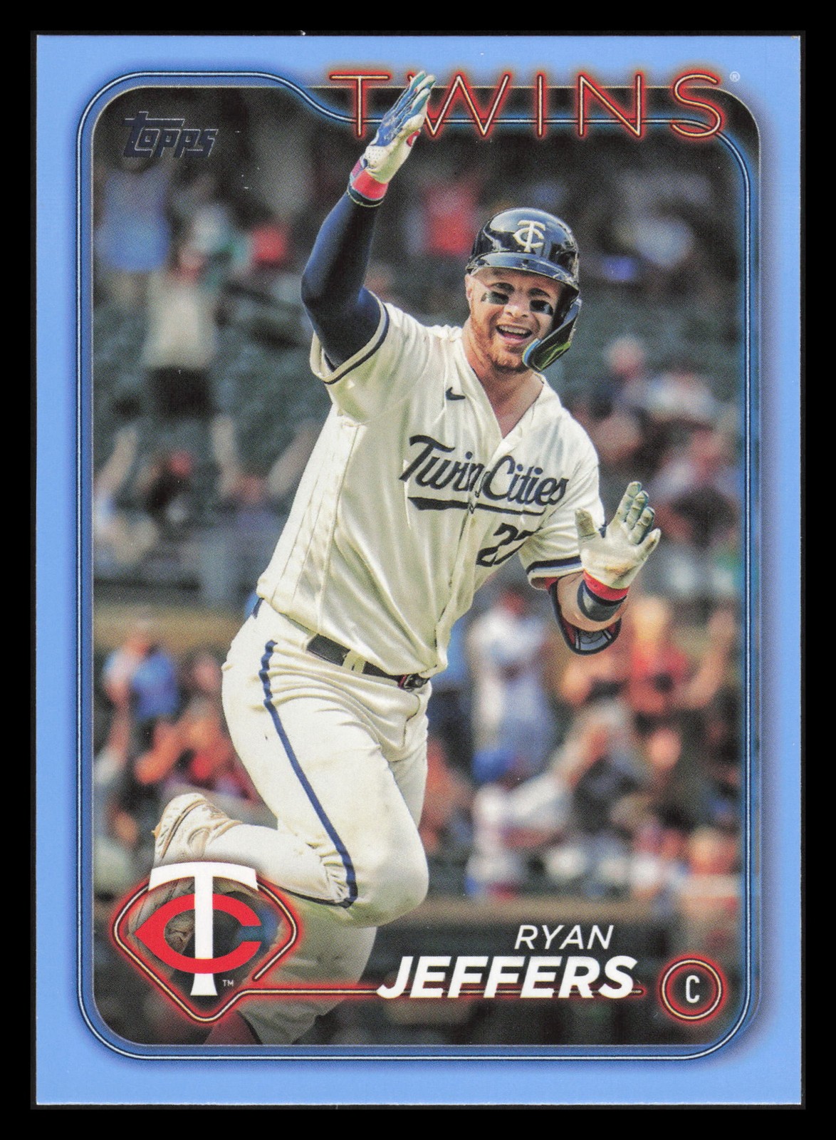 Ryan Jeffers 30/50 Father’s Day Powder Blue 2024 Topps #344 Minnesota Twins