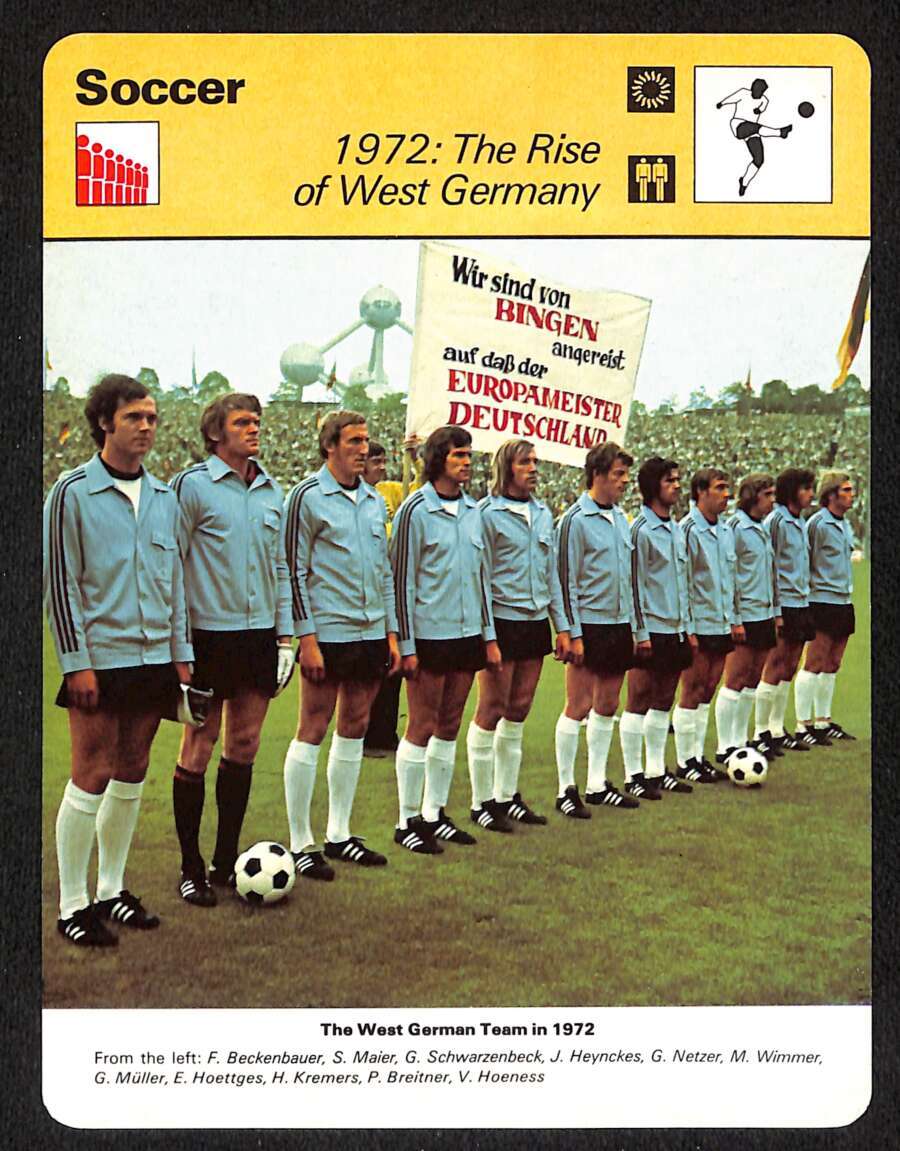 1977 Sportscaster #4905 1972 Rise West Germany Series 49 Soccer NM/NM+ D82719