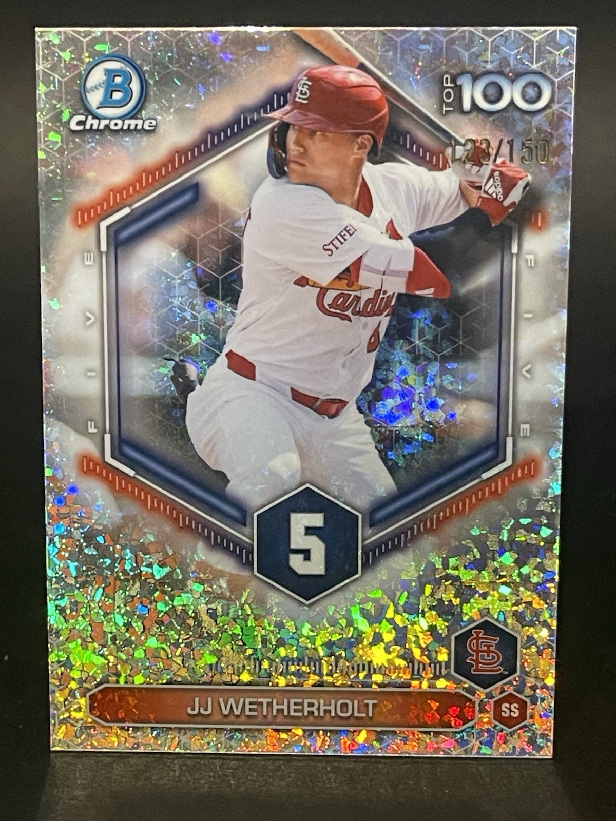 2026 Bowman Top 100 Prospects JJ Wetherholt #BTP-5 Mini Diamond /150