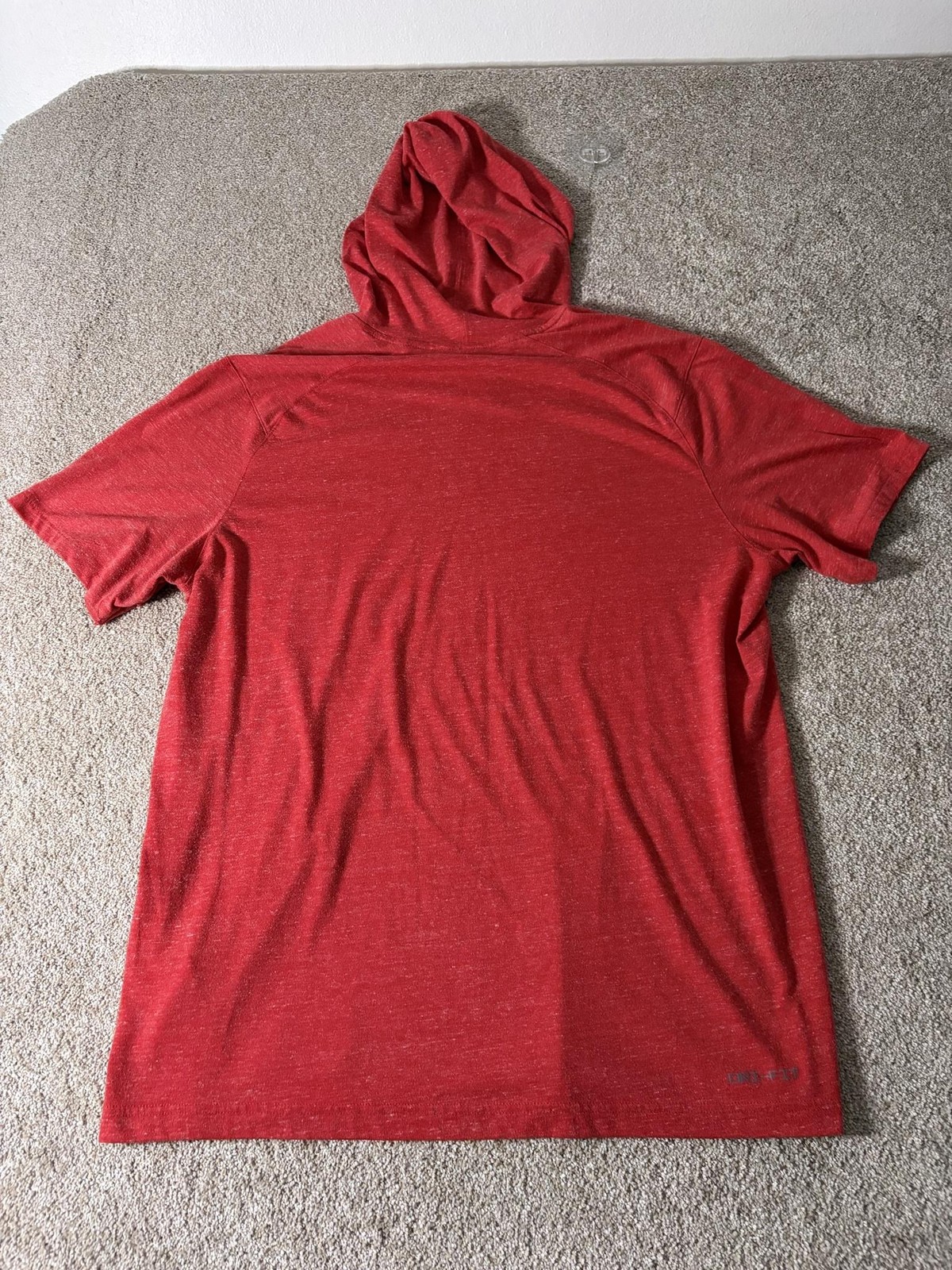 Philadelphia Phillies Hoodie Shirt Mens Large Red MLB Baseball Short Sleeve Nike