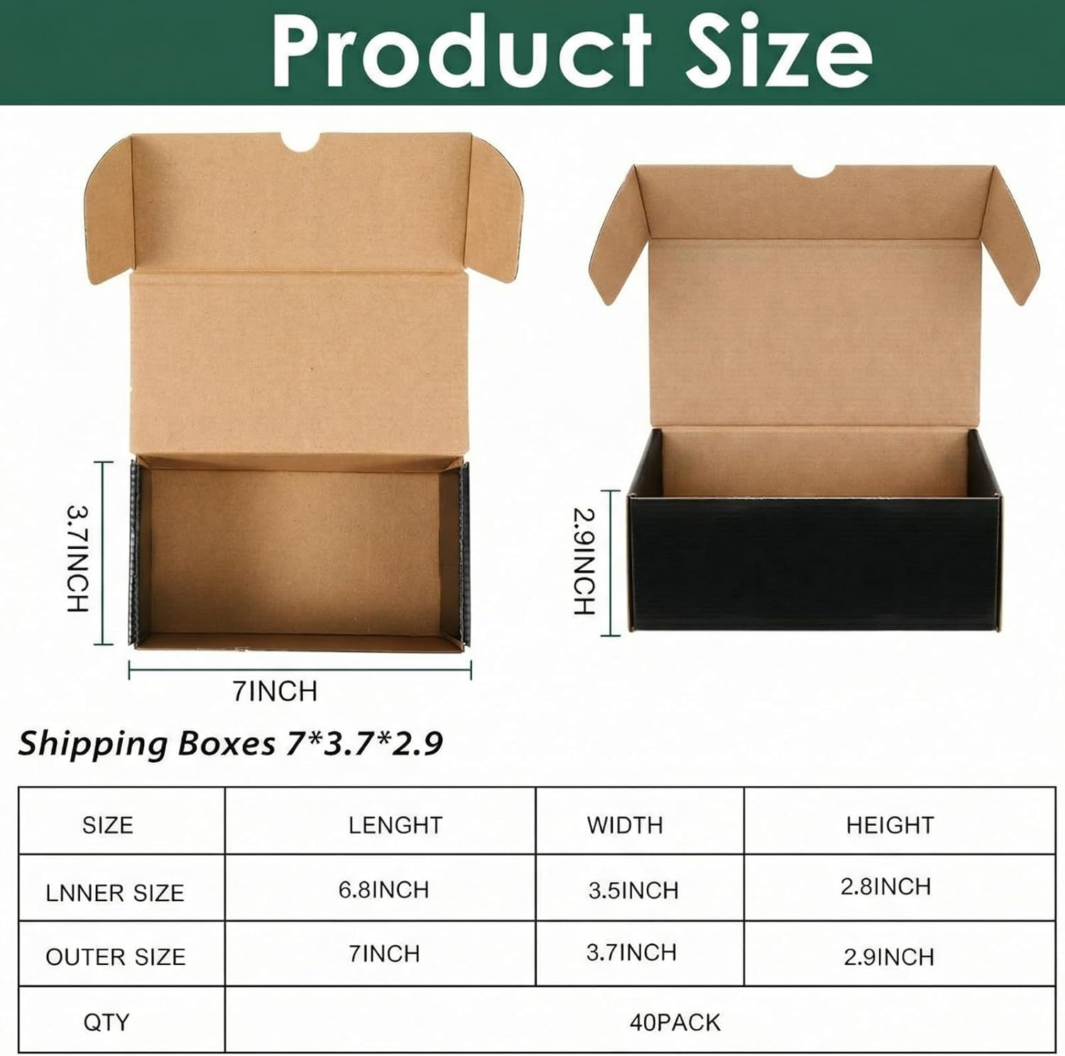 40 Pcs 400 Count Trading Card Storage Box Cardboard Baseball Card