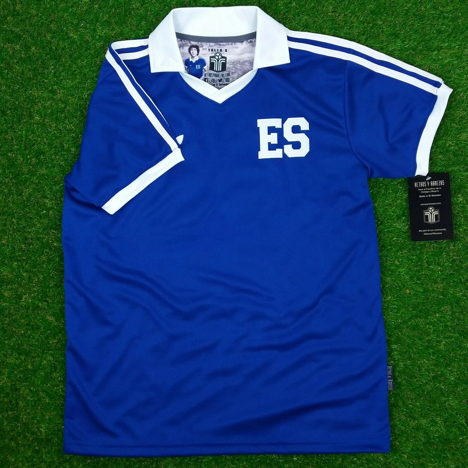 El Salvador, Men´s Retro Soccer Jersey,Mágico 1982 (Tallaje Grande)