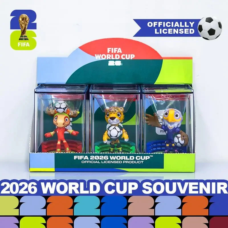 FIFA World Cup Official Licensed 2026 Mascot 3D Figure Set 6cm Type A