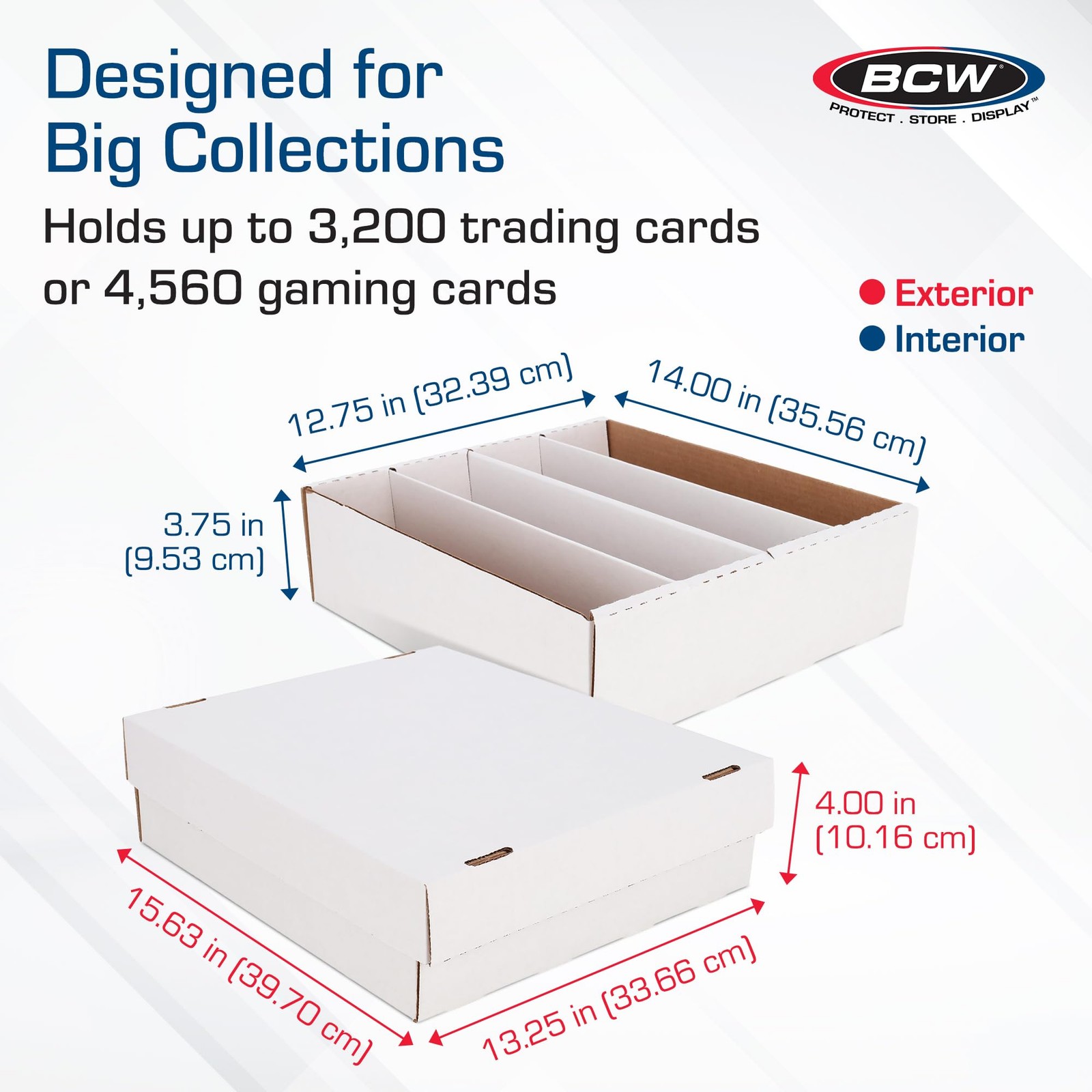 Monster Box – 3ct Trading Card Storage Box | Holds 3200 Cards | Sports & TCG …