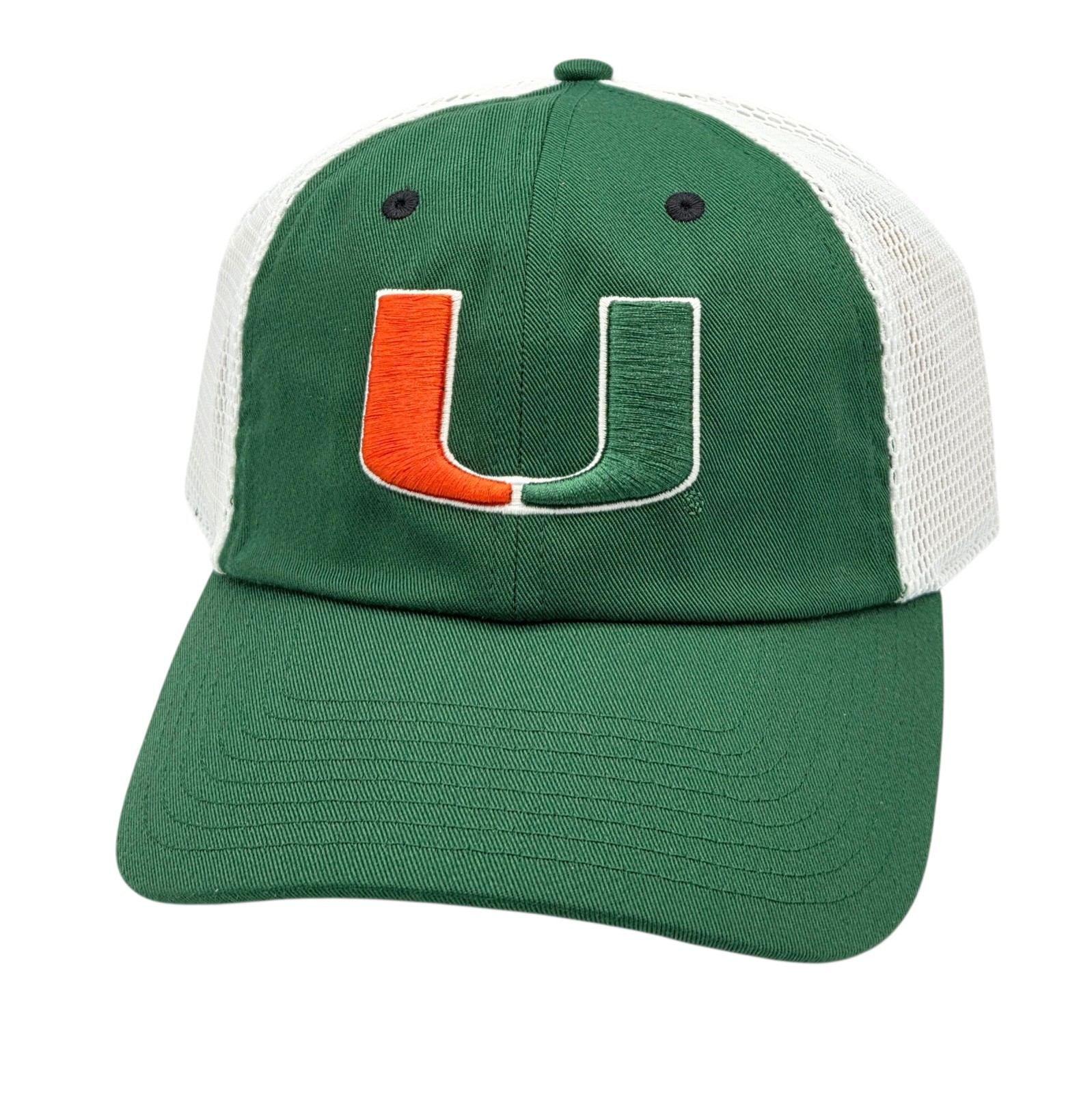 Miami Hurricanes Adidas Sideline Slouch Mesh Trucker Relaxed-Fit Hat Cap NEW