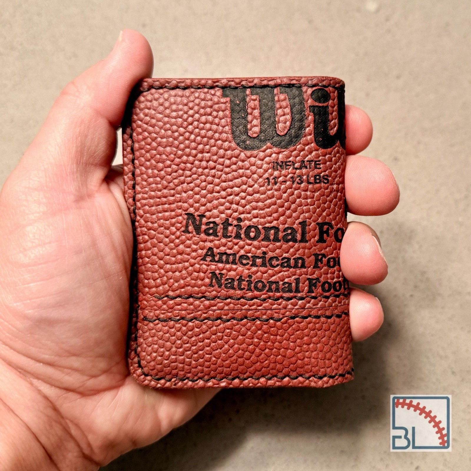 Wilson NFL Minimalist Leather Football Wallet