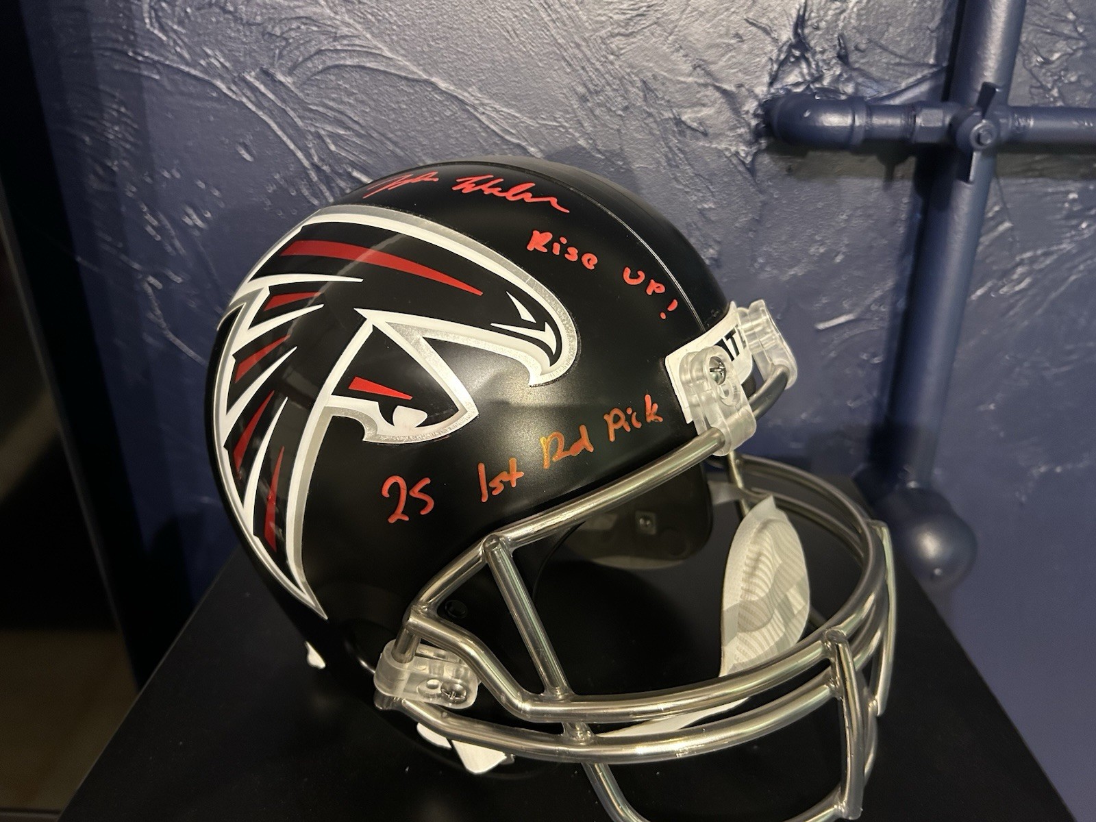 Jalon Walker Autographed Helmet INSCRIBED!!!! Atlanta Falcons