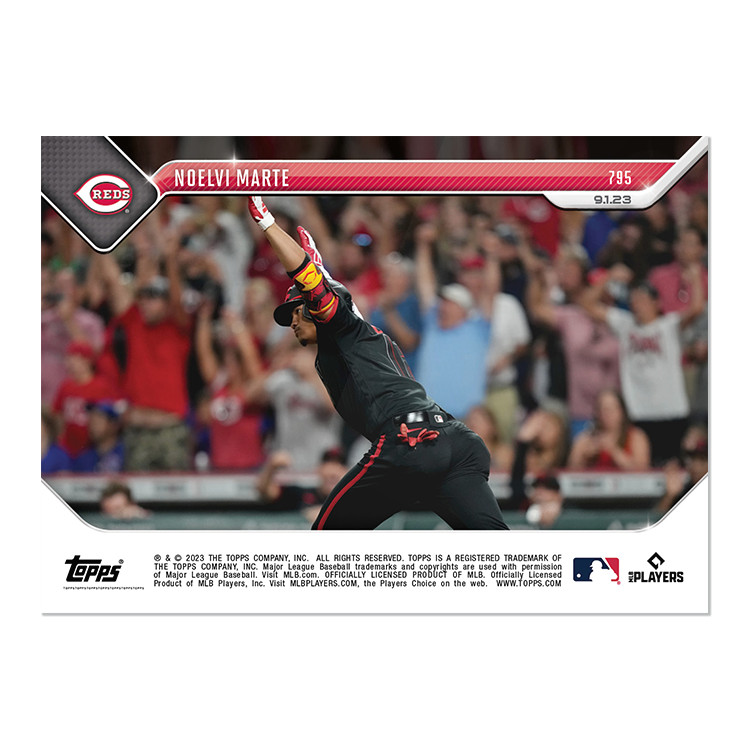 2023 Topps NOW 795 Noelvi Marte 1st MLB Career Walk Off- Free Shipping!
