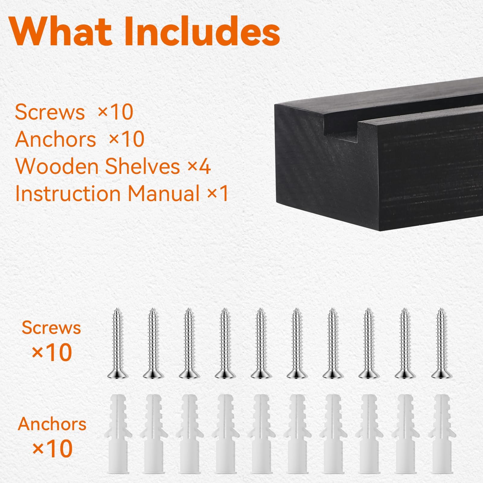 Sports Card Display Shelf for Wall, Holds 20 Trading Cards, 4PCS Wooden Card …