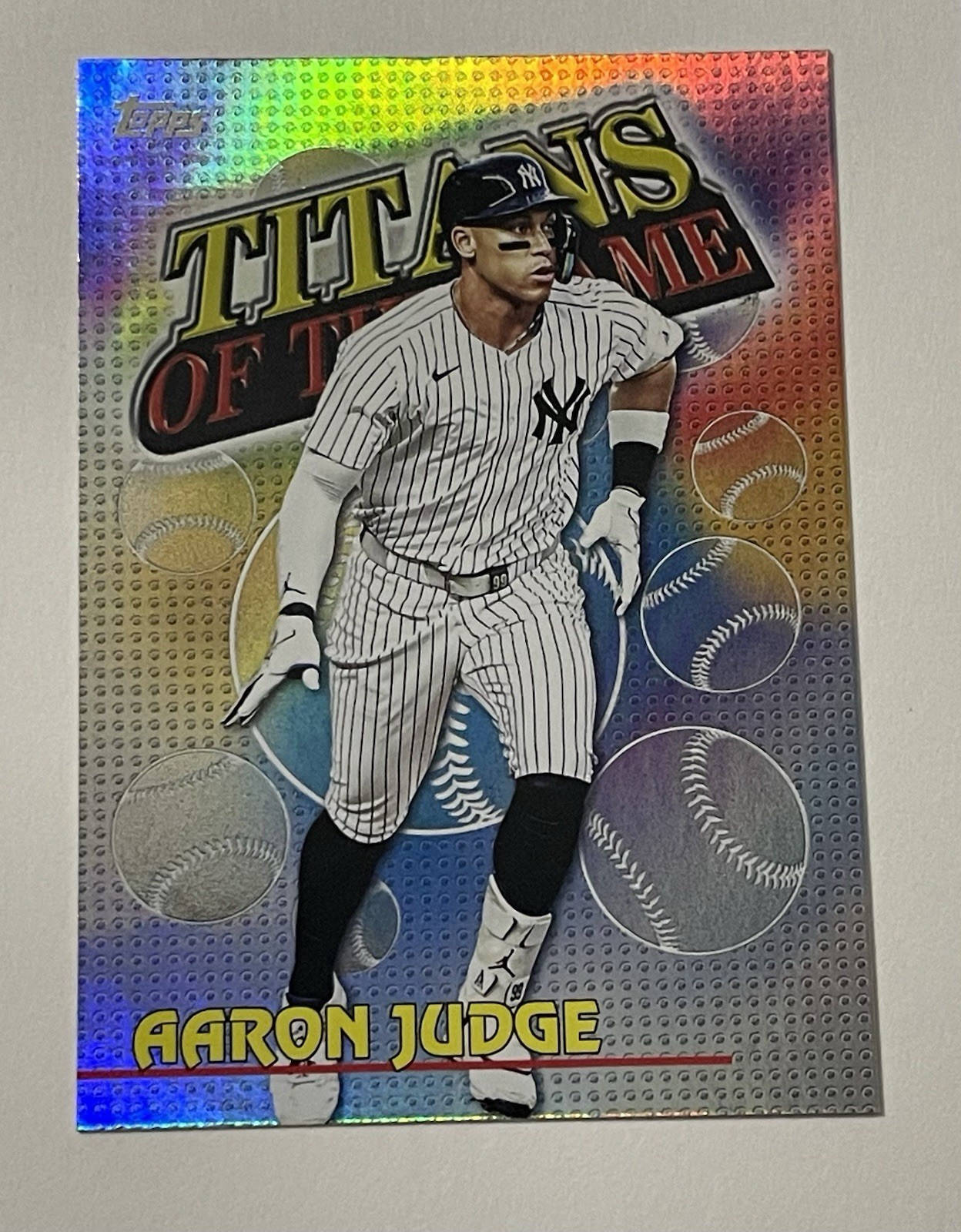 2026 Topps Series 1 Aaron Judge Titans Of The Game #TOG-3