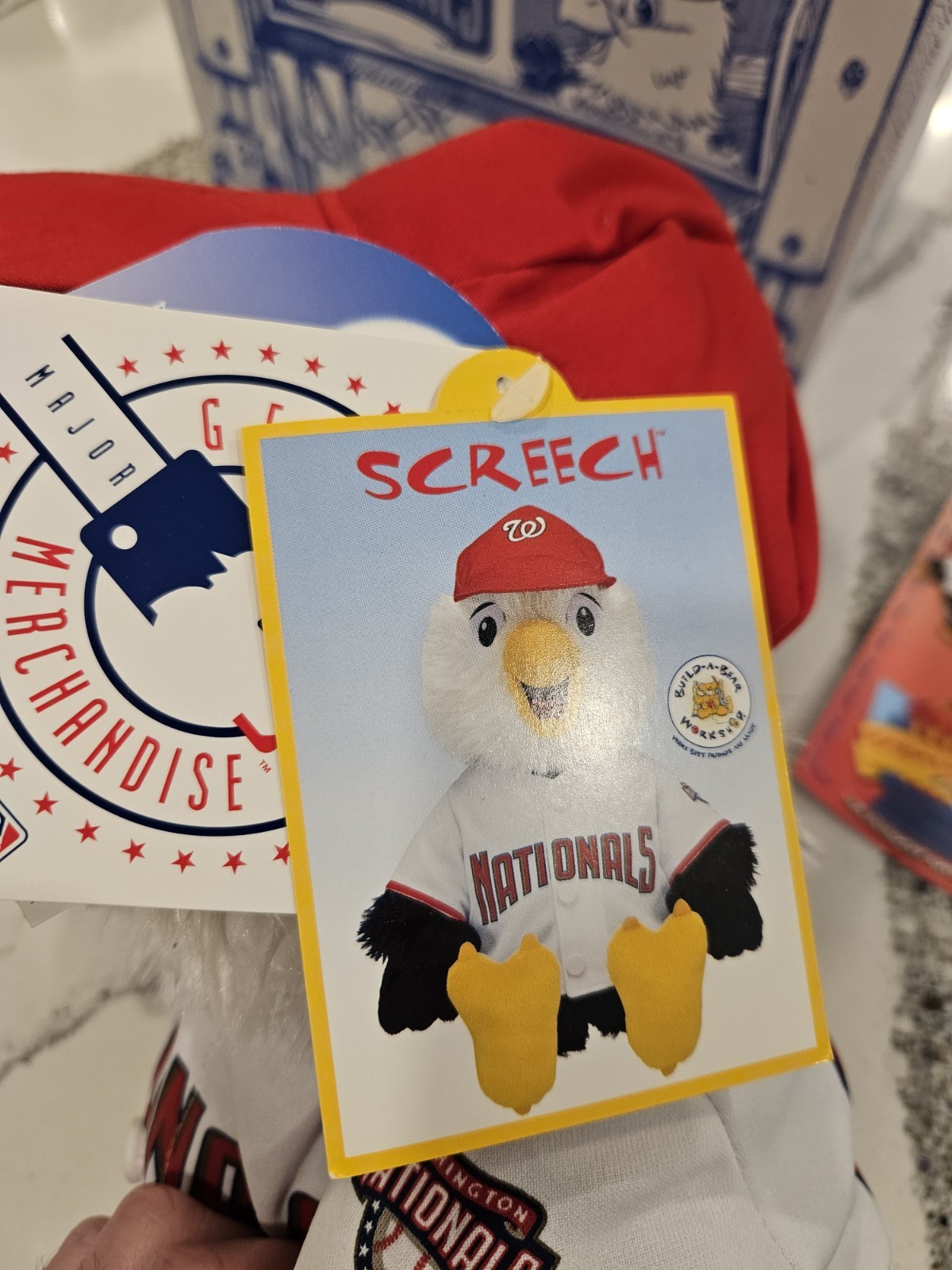 March 2008 MLB Washington Nationals Build A Bear Workshop 16″ Screech VERY RARE