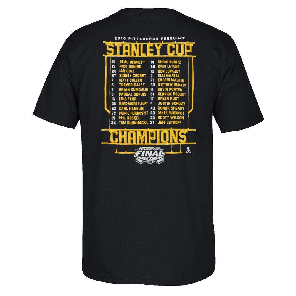 Pittsburgh Penguins 2016 Stanley Cup Champions “Celebration” Black T-Shirt Men’s