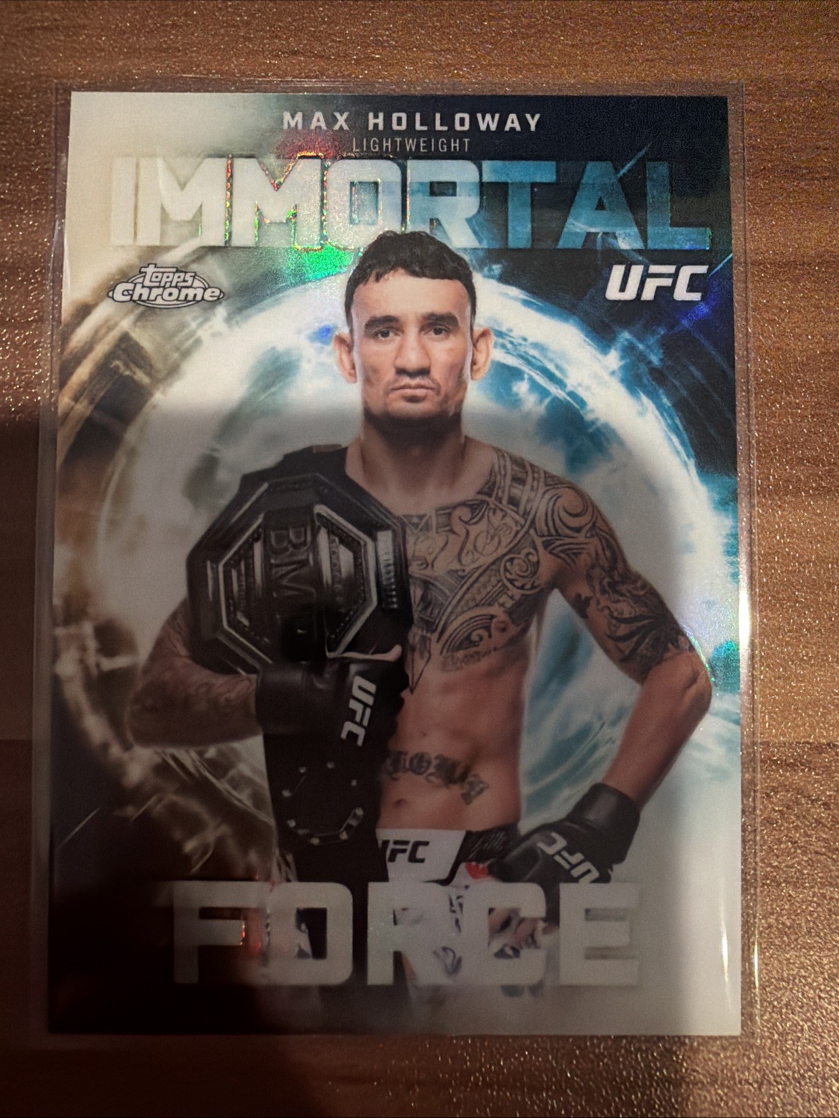 2026 Topps Chrome UFC – Case Hit Max Holloway Immortal Force SSP #IF-24