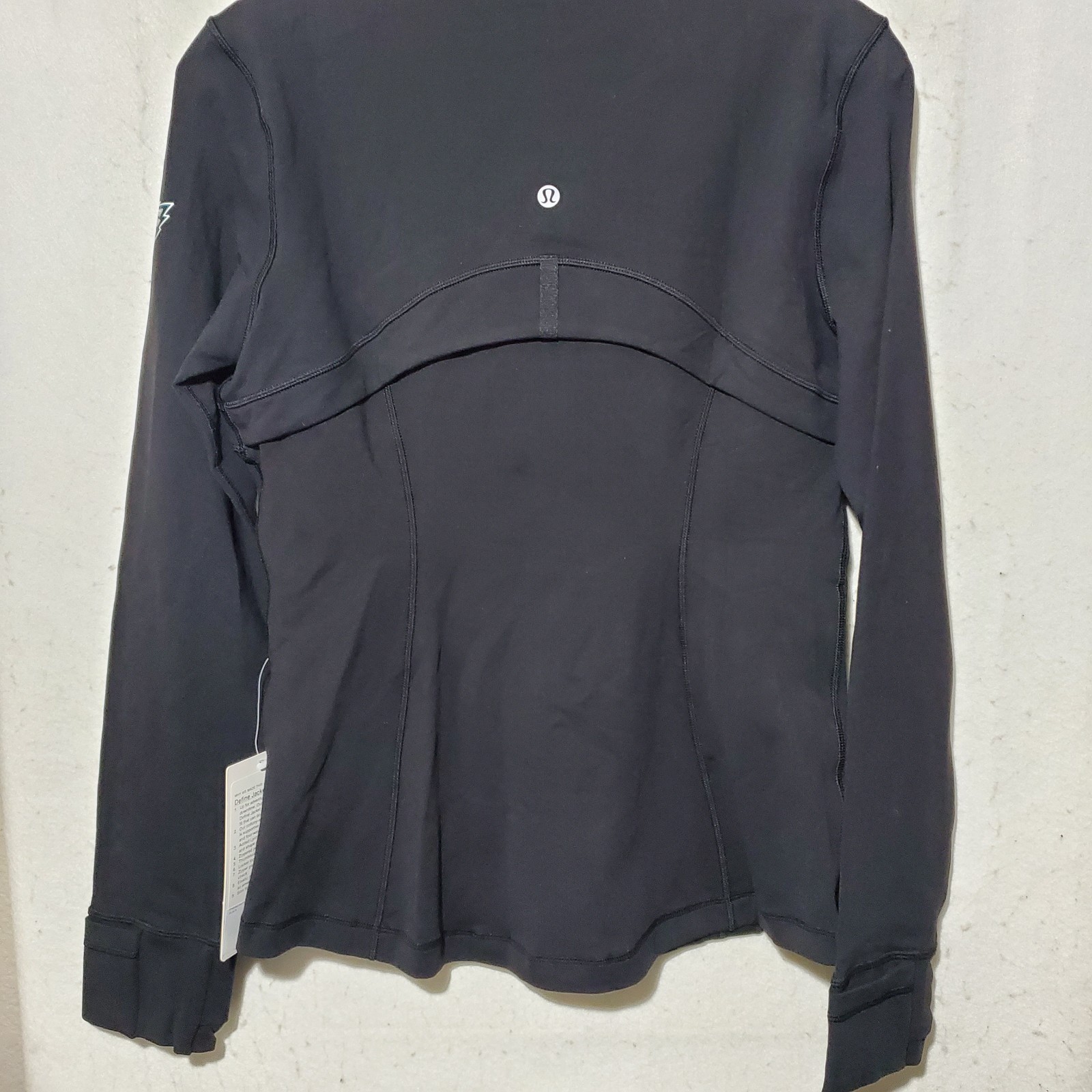 Philadelphia Eagles Define Jacket Women’s 10 Black NFL Full Zip Lululemon NWT