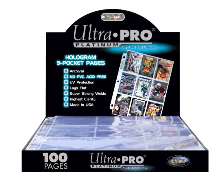 Ultra Pro Platinum Series Hologram 9-Pocket Pages (100) Hobby Exclusive 2014