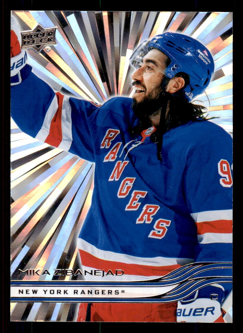 2025-26 Upper Deck Outburst Silver #368 Mika Zibanejad New York Rangers