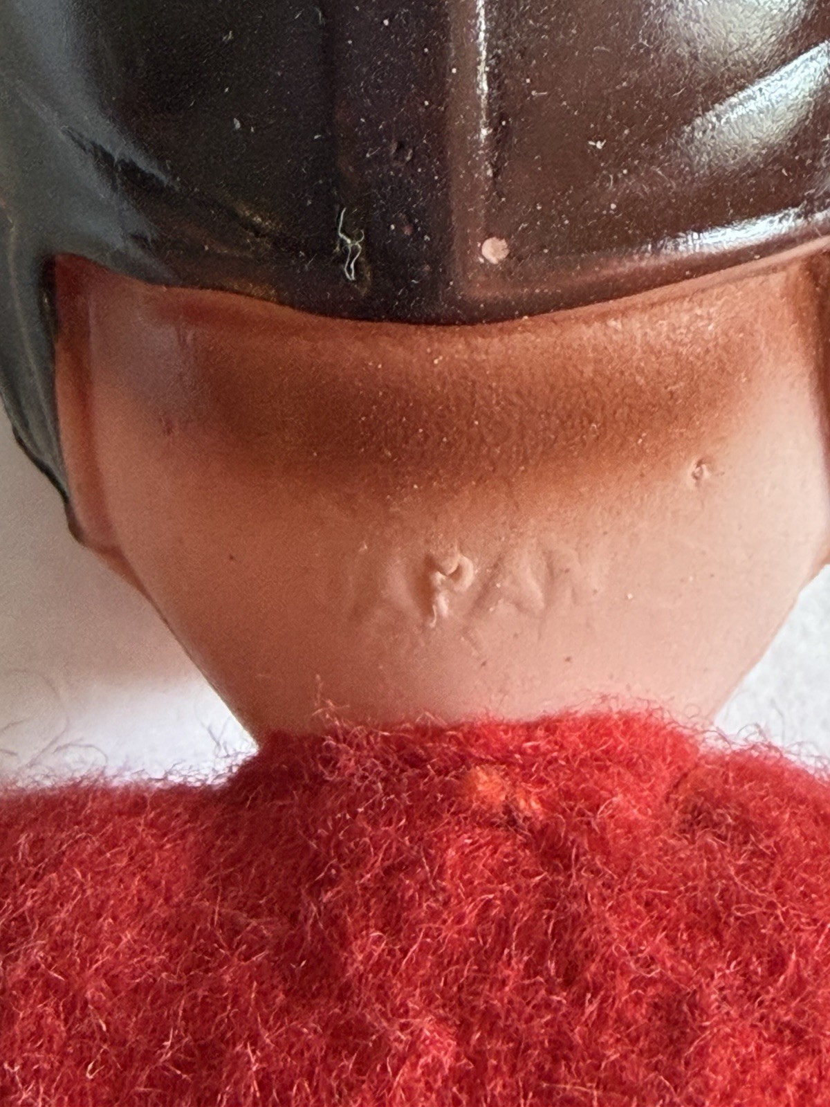 Antique Football Player 8″ Figure VTG Doll Japan Red White Uniform Celluloid