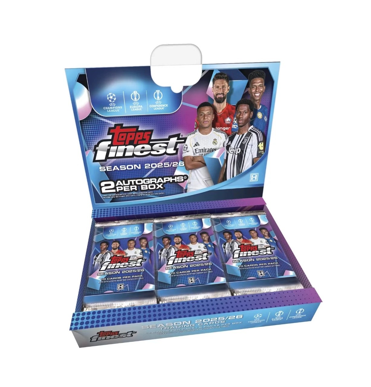 2025-26 Topps Finest UEFA Soccer Factory Sealed Hobby Box