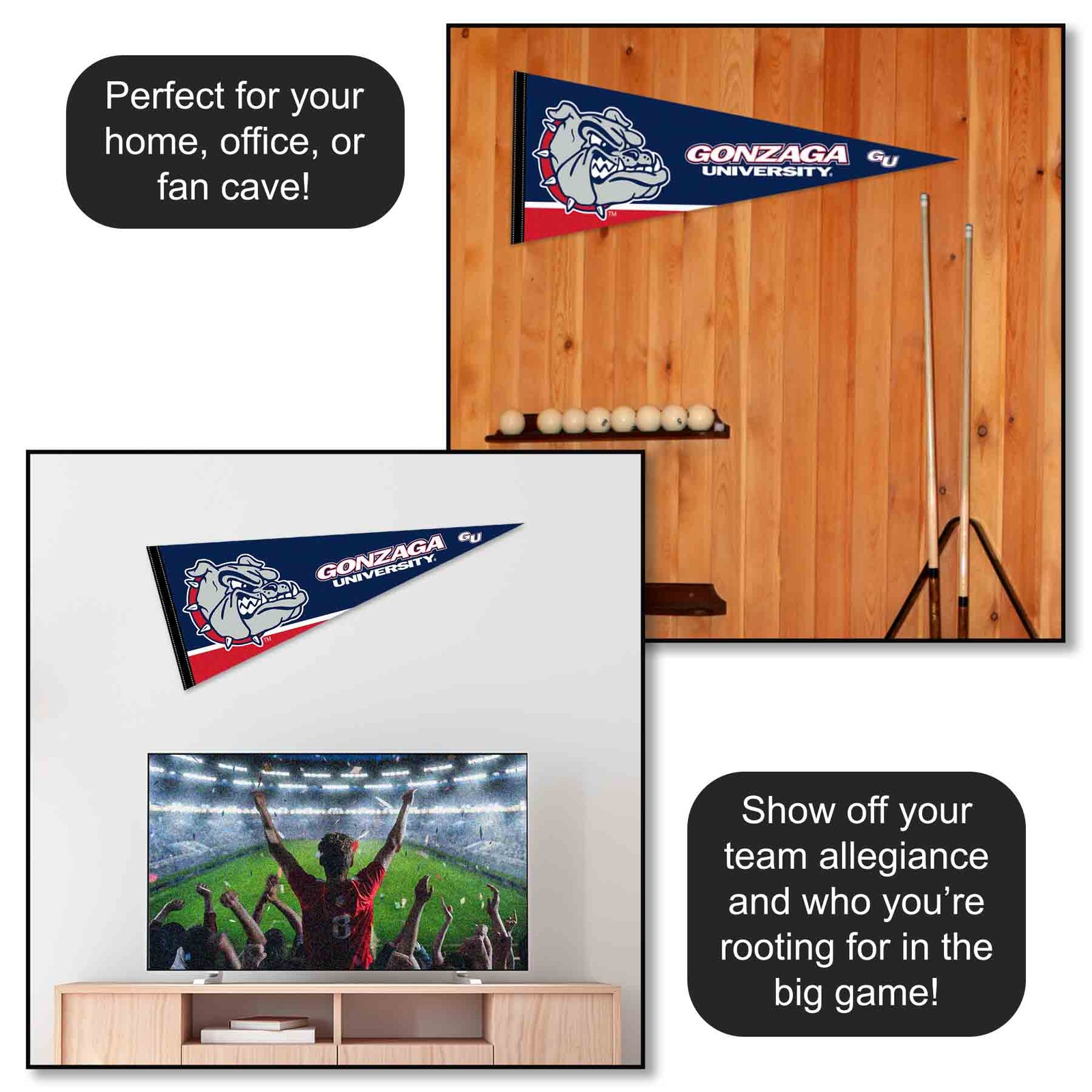 Gonzaga Bulldogs 12×30 Felt Pennant