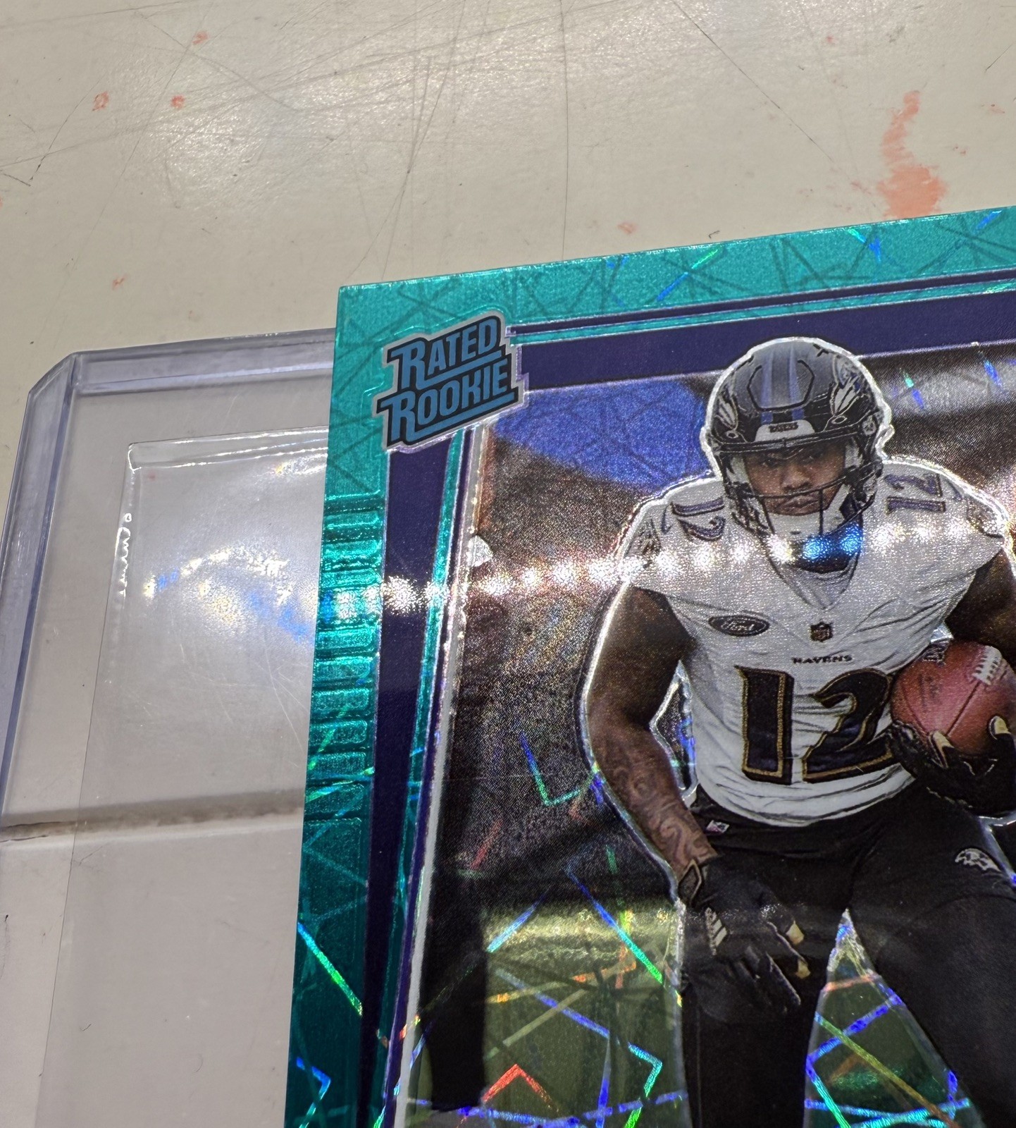 2021 Rashod Bateman Panini Rated Rookie RC Donruss Optic Teal Velocity #210