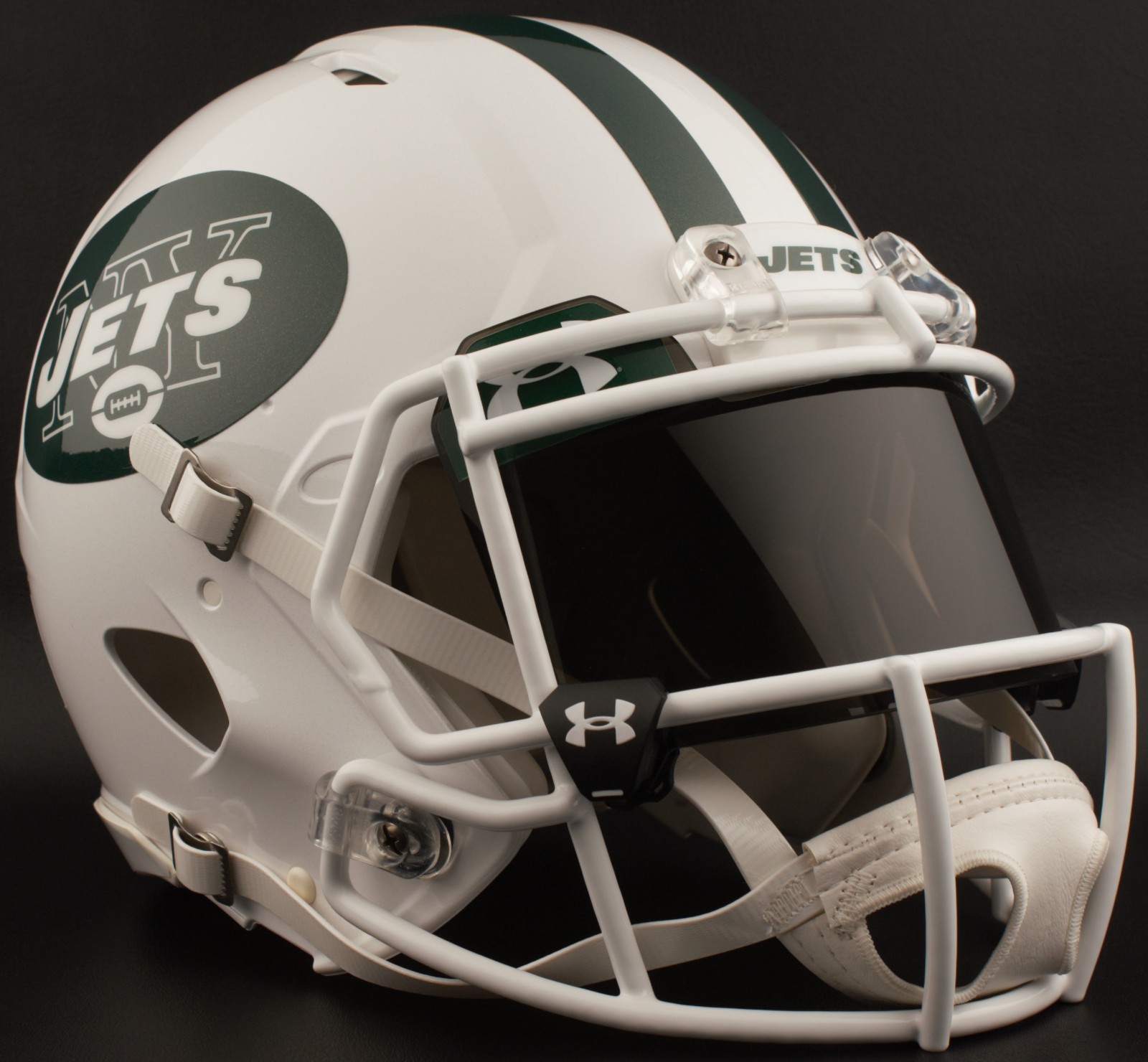 NEW YORK JETS NFL Authentic GAMEDAY Football Helmet w/ BLACK-TINT Eye Shield