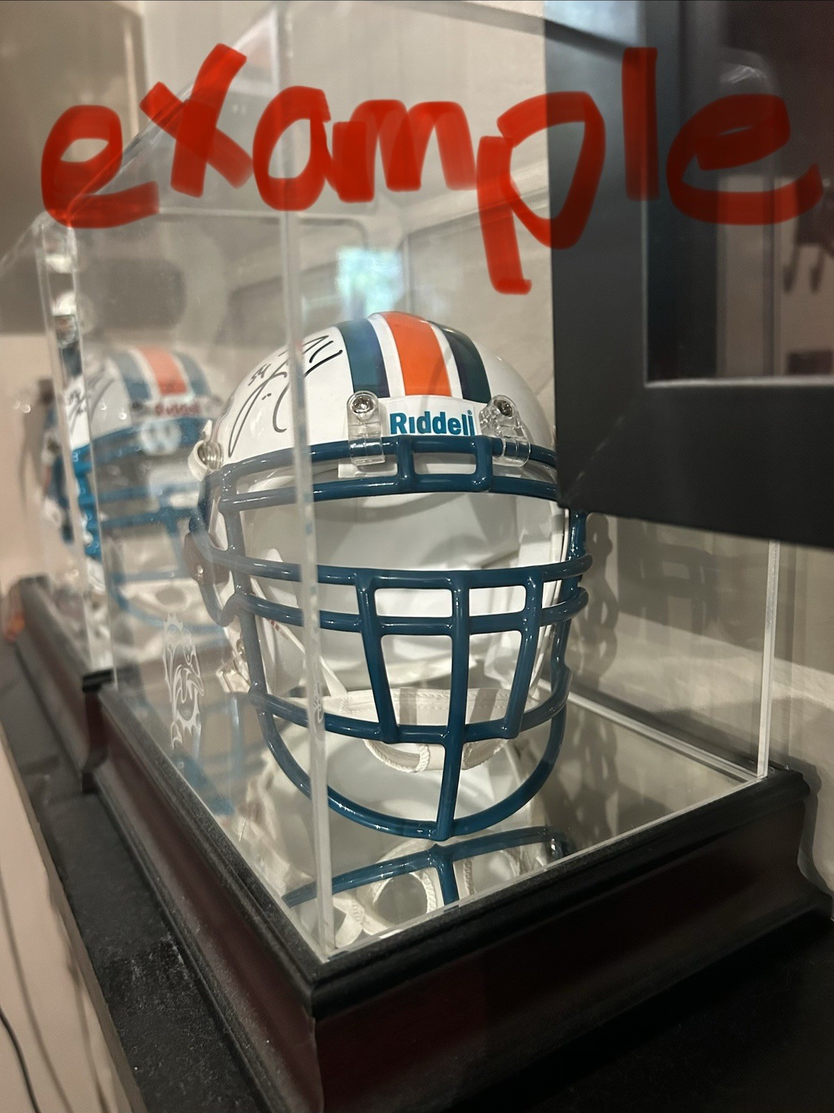 CUSTOM S-RJOP-DW Mini Helmet METAL Facemask Miami Dolphins Jason Taylor – Thomas