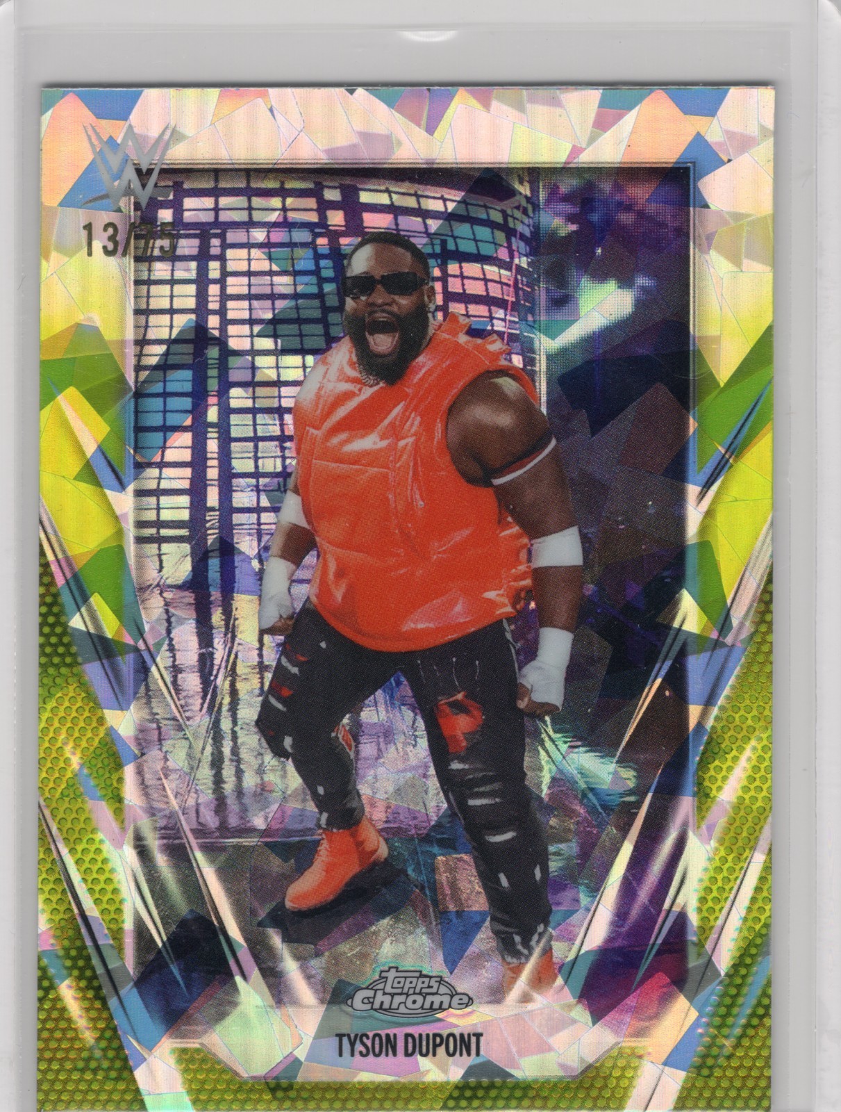 2026 Topps Chrome Sapphire WWE – Tyson Dupont #199 Yellow /75