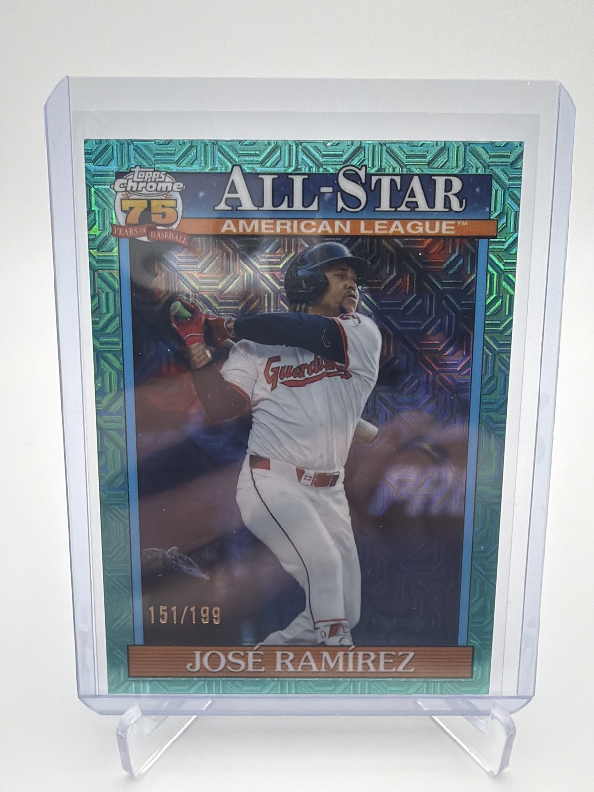 2026 Topps Series 2 Silver Pack – #91ASC-18 JOSE RAMIREZ – Mojo Aqua /199