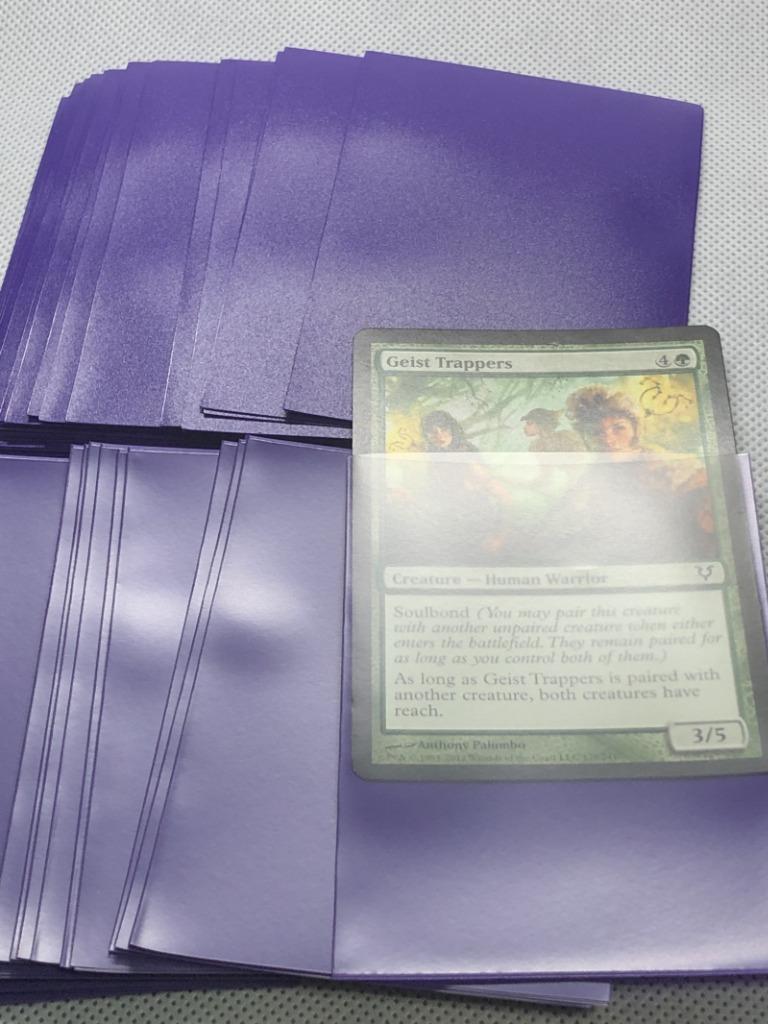 100 Matte Purple Color Lenayuyu CCG MTG Pokemon Gaming Card Sleeves 66x91mm