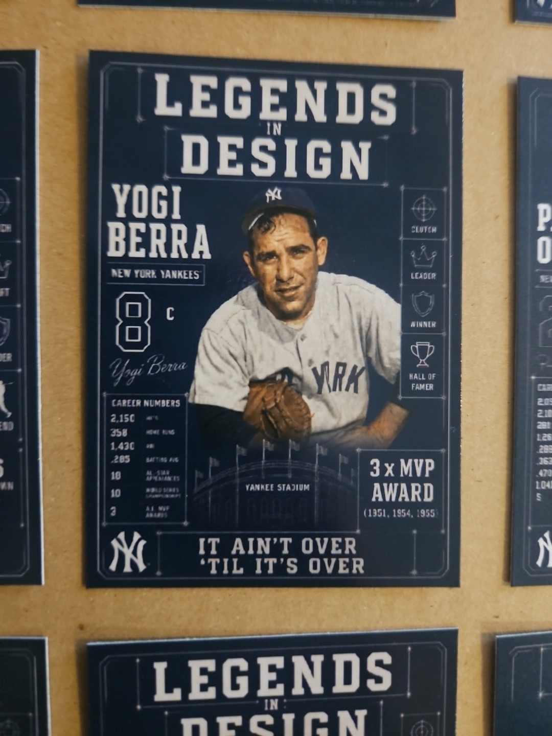 Legends In Design Custom Cards – Yankee Blueprint – 12 Cards