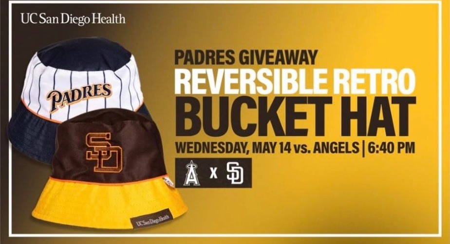 San Diego Padres Bucket Hat 2025 Reversible Retro Logos SGA 90s and Gold Logo