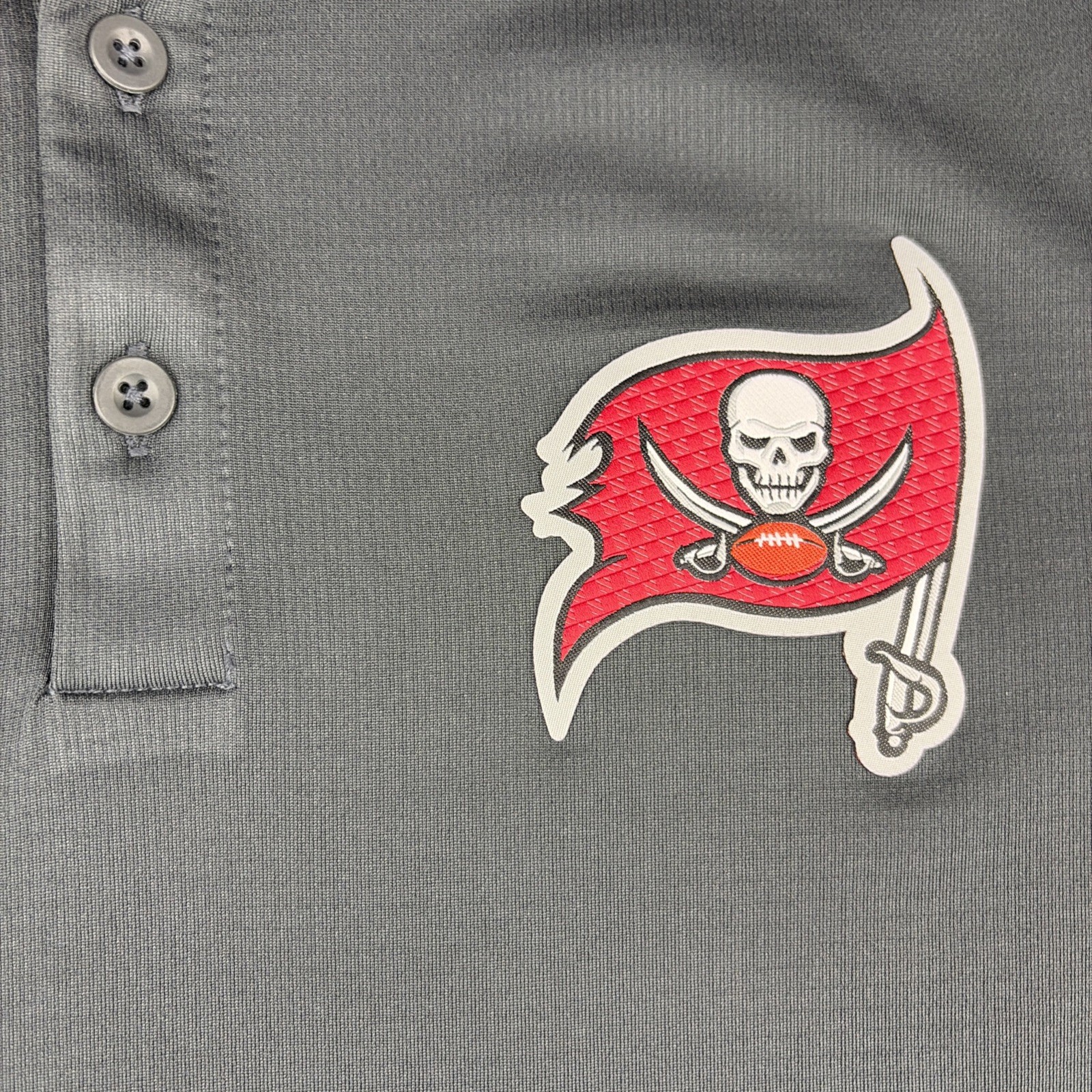 Nike Dri-Fit NFL Tampa Bay Buccaneers Gray Polo Shirt – Size Small, see details