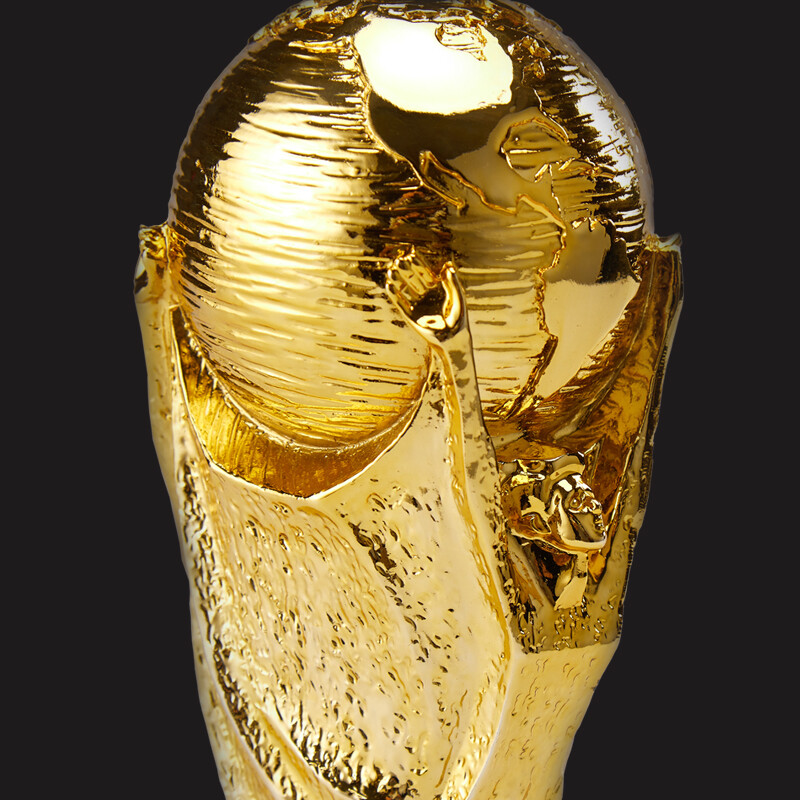New Top Quality Resin 1:1 World Cup Replica Football Trophy Full Size 2022 Qatar