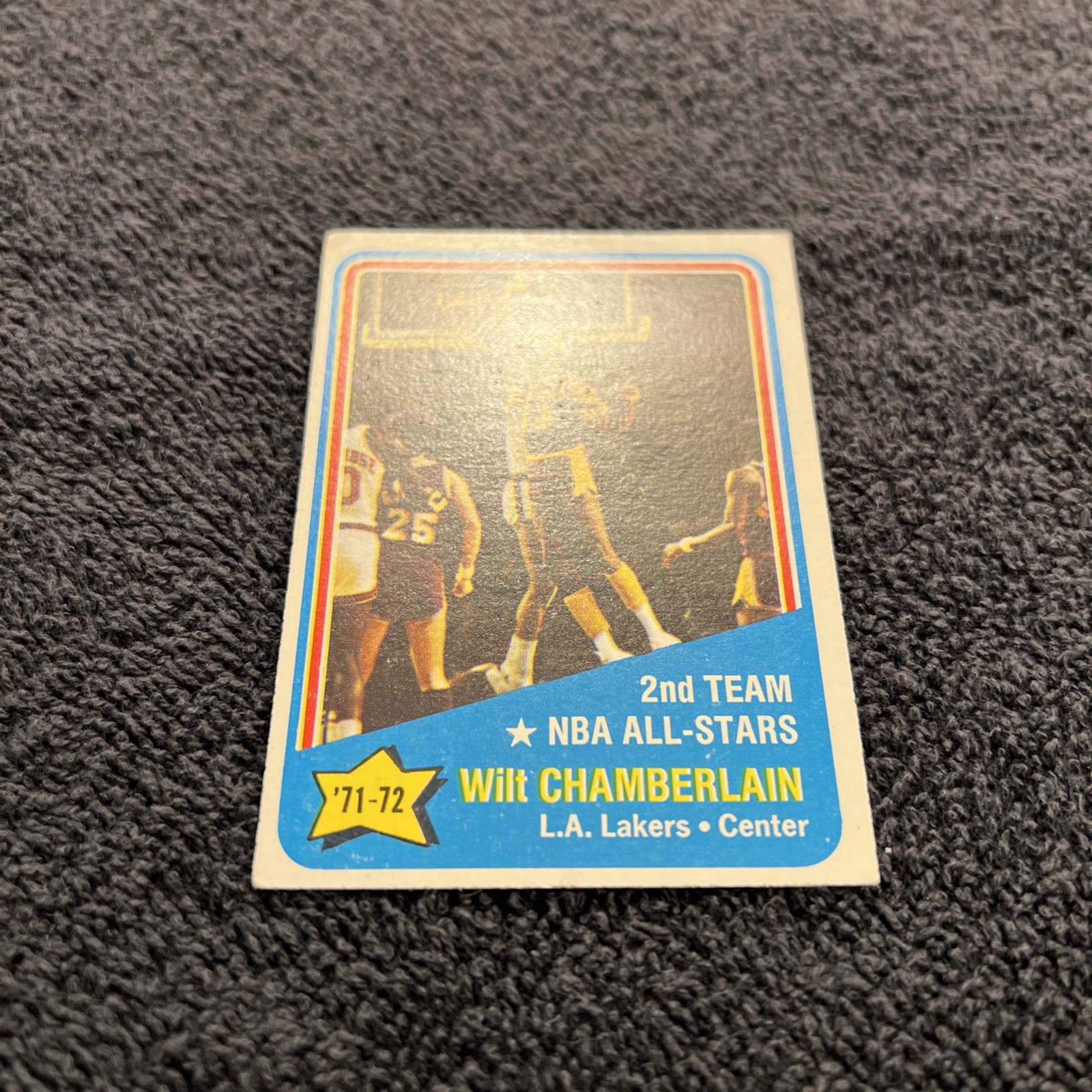 VINTAGE 1972 TOPPS Basketball All Star W.Chamberlain #168 LAKERS GOOD CONDITION