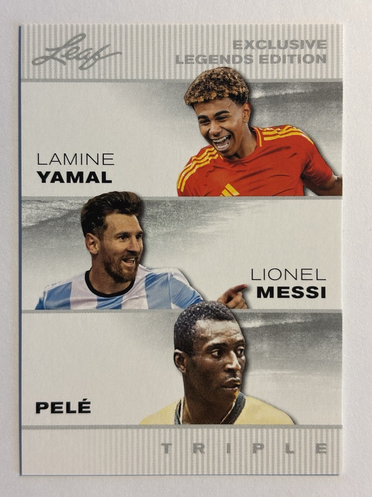 Messi *Pele*Ronaldo Yamal 2024 “Special Release” Triples Lot (10) Soccer Cards