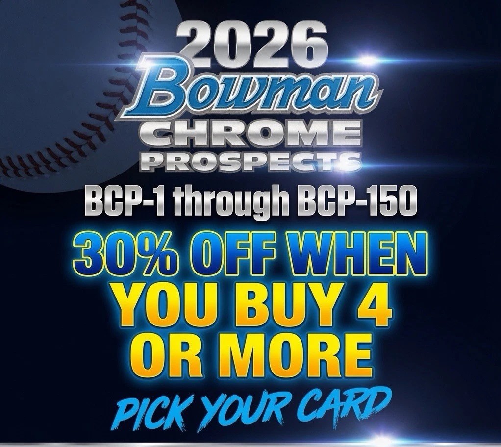 2026 Bowman Chrome Prospects You Pick BCP 1-150 Complete Your Set (2+ savings)