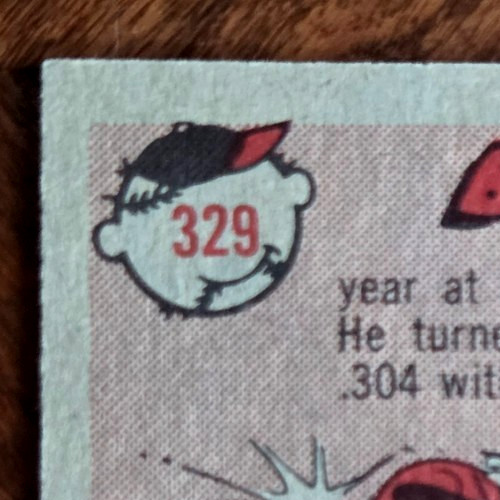 1958 Topps Bob Cerv #329 – VG-EX to EX