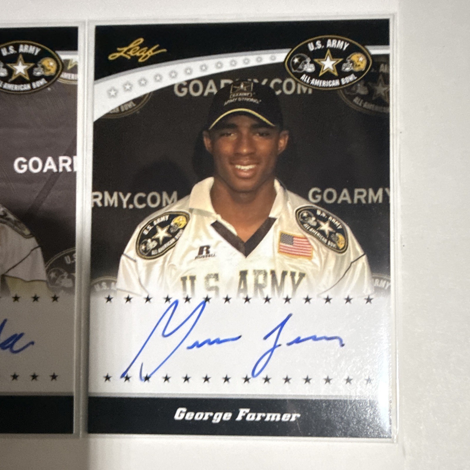 Leaf 2010 U.S. Army All-American Bowl Autograph 15-Card Lot, 3 numbered. BULK